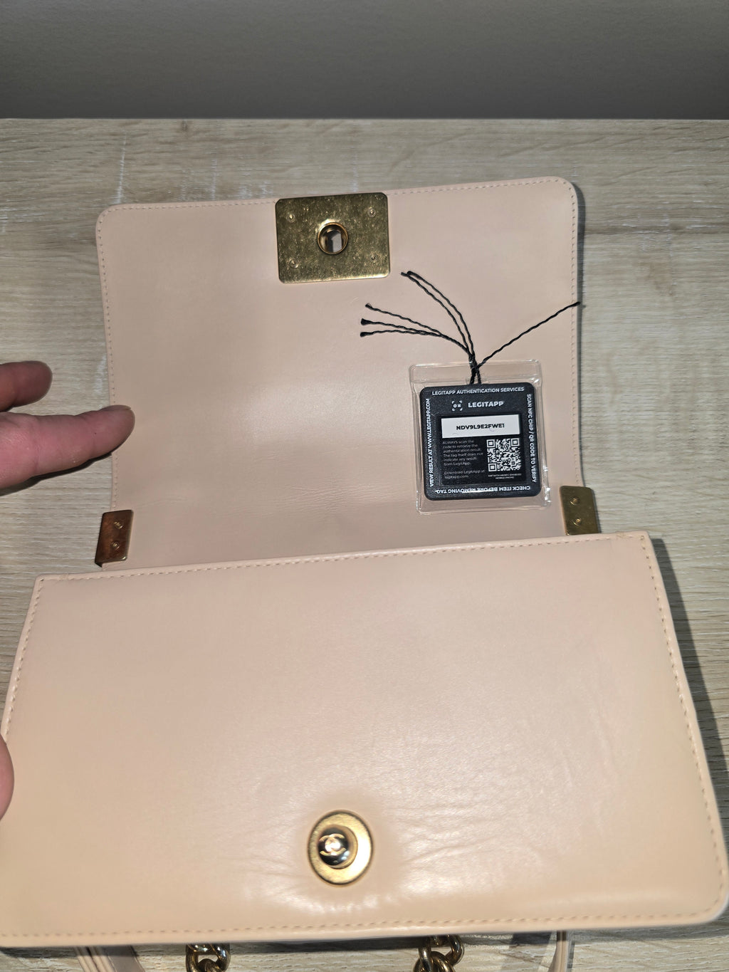 Chanel Small Château Boy Bag — Beige Woven Leather with Gold Hardware
