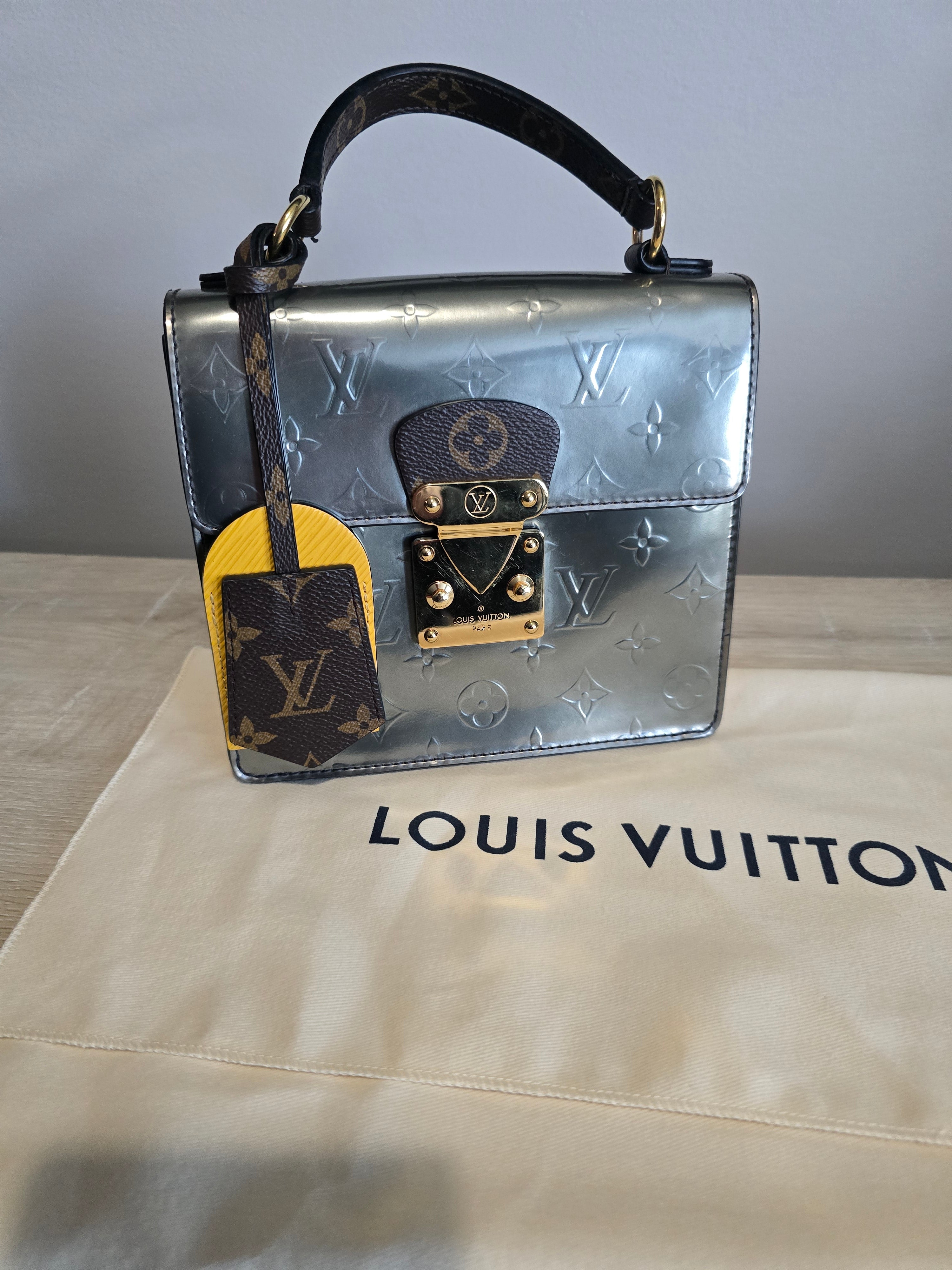 Louis Vuitton Spring Street Top Handle Bag — Silver