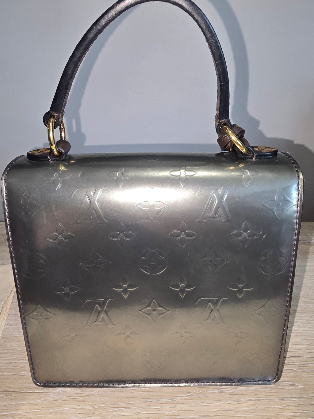 Louis Vuitton Spring Street Top Handle Bag — Silver
