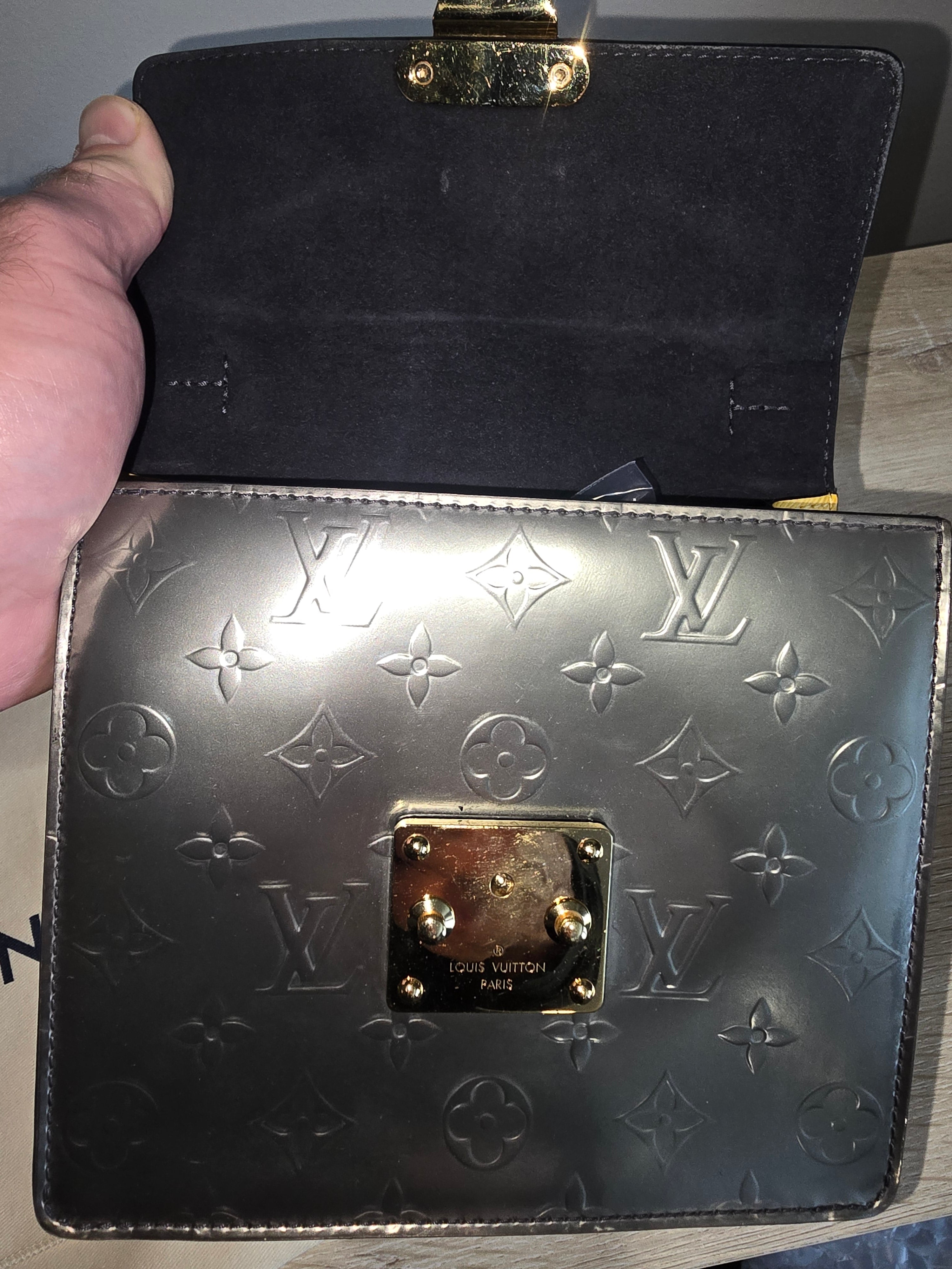 Louis Vuitton Spring Street Top Handle Bag — Silver