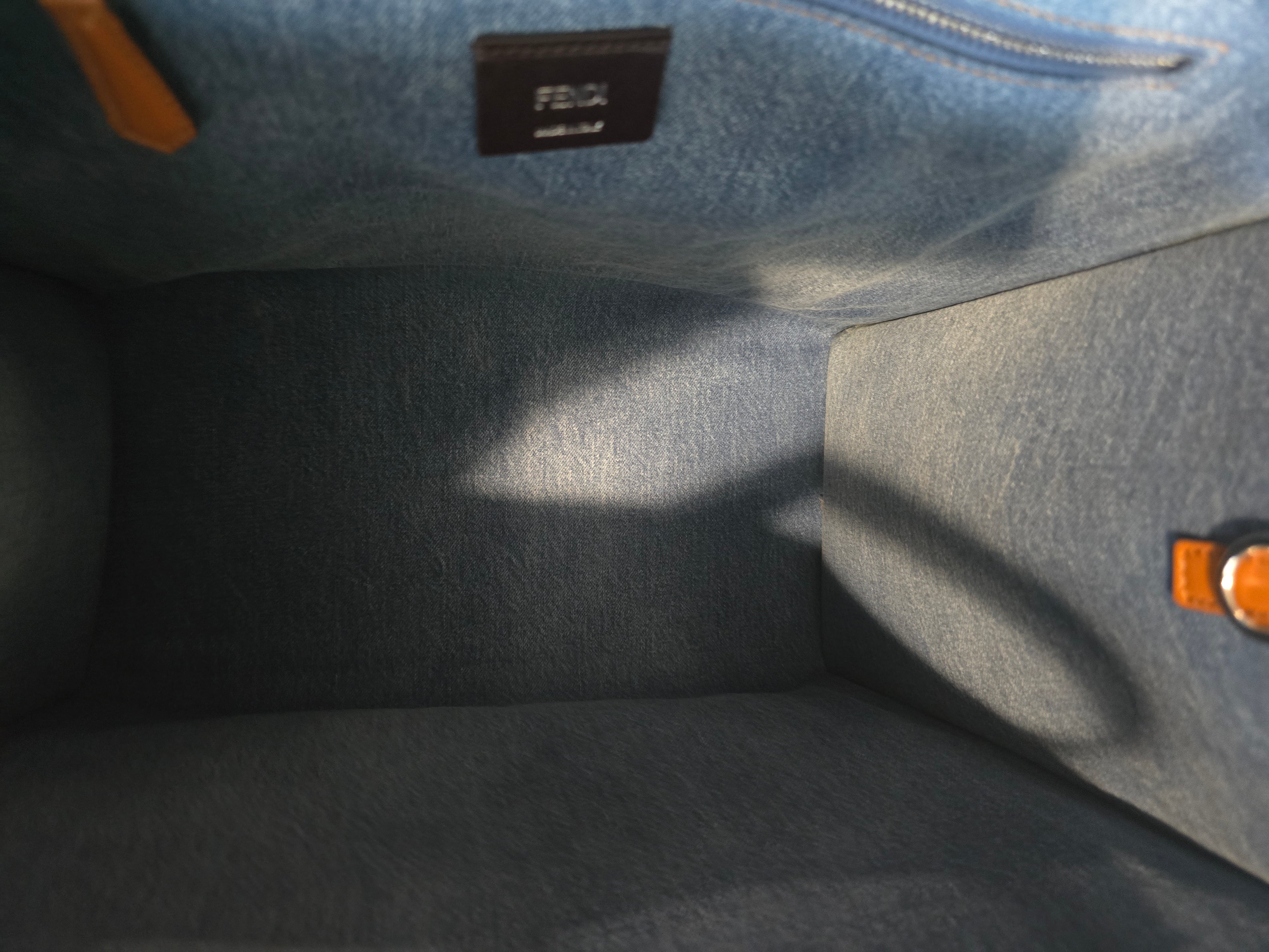 Fendi Sunshine Tote — Denim with Fringe