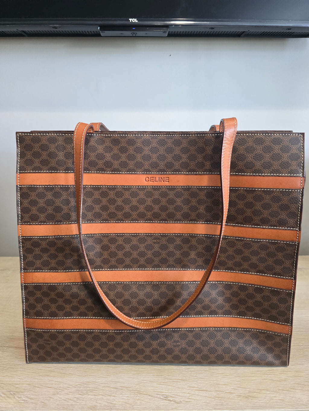 Céline Vintage Macadam Tote — Monogram Canvas