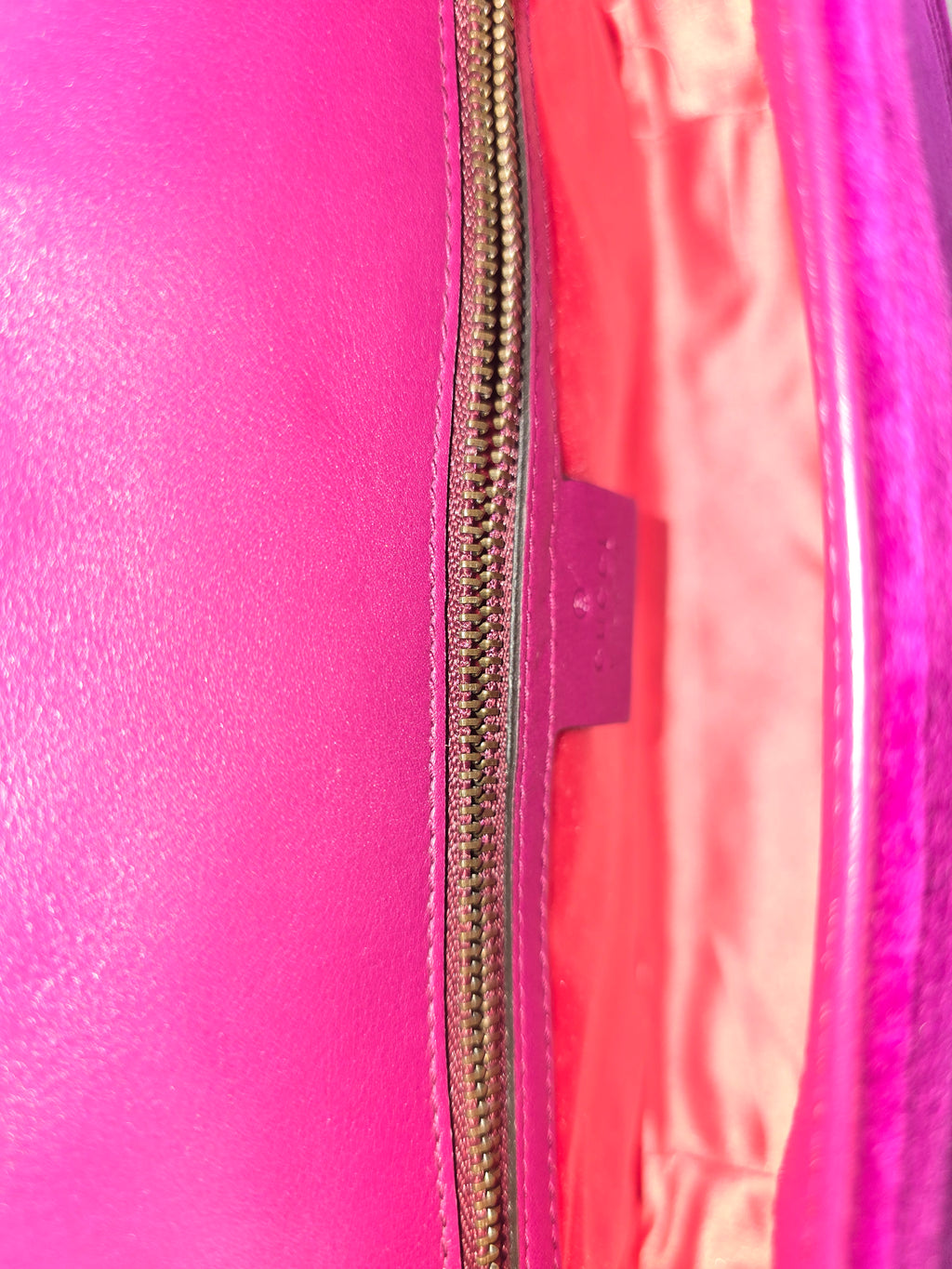 Gucci Velvet Matelassé Medium GG Marmont Shoulder Bag — Violet Cyclamen