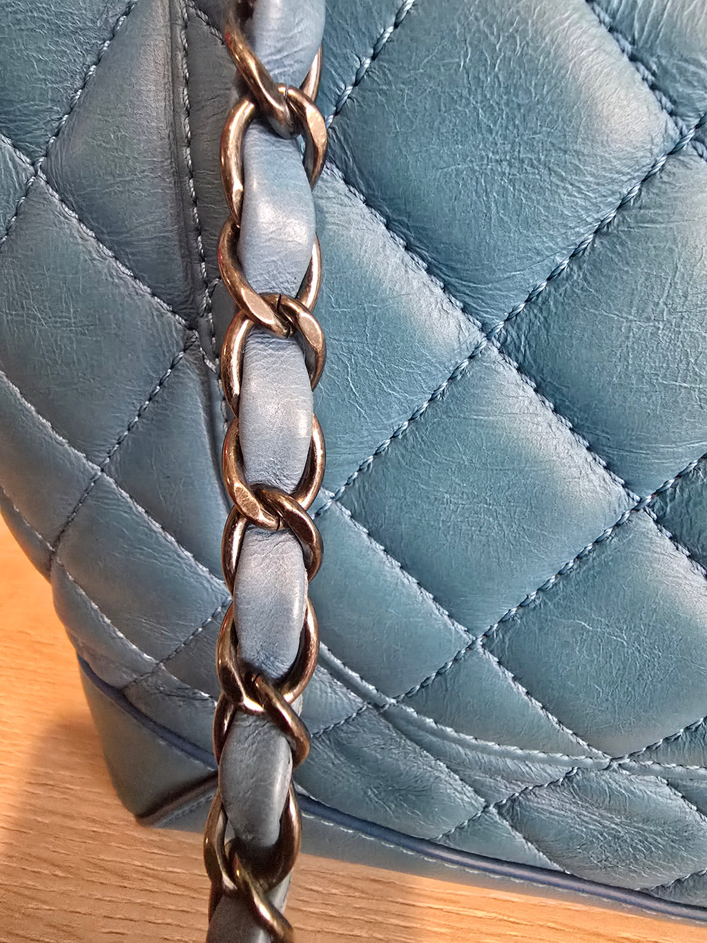 Chanel Quilted Calfskin Easy Shopping Tote