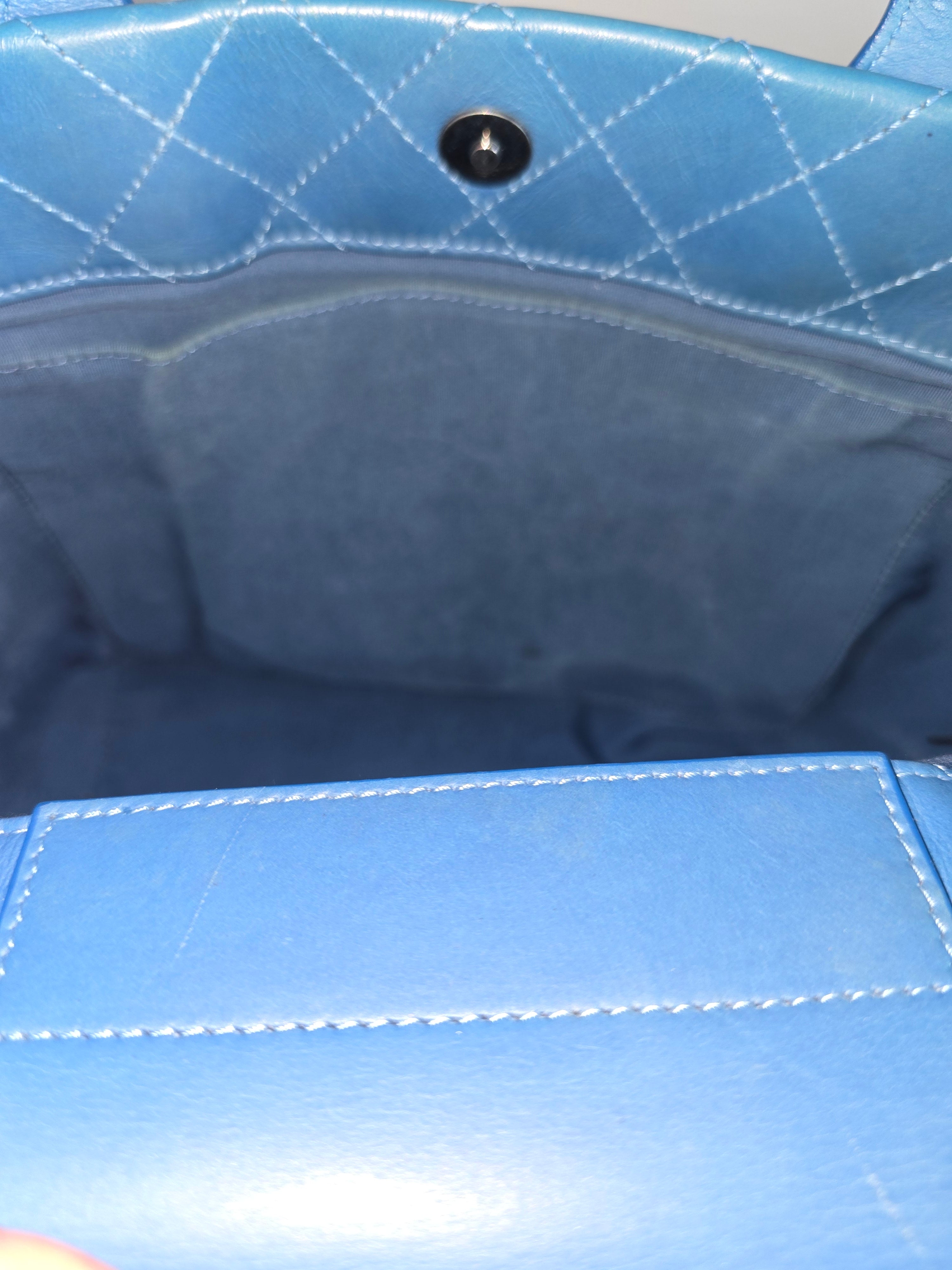 Chanel Quilted Calfskin Easy Shopping Tote