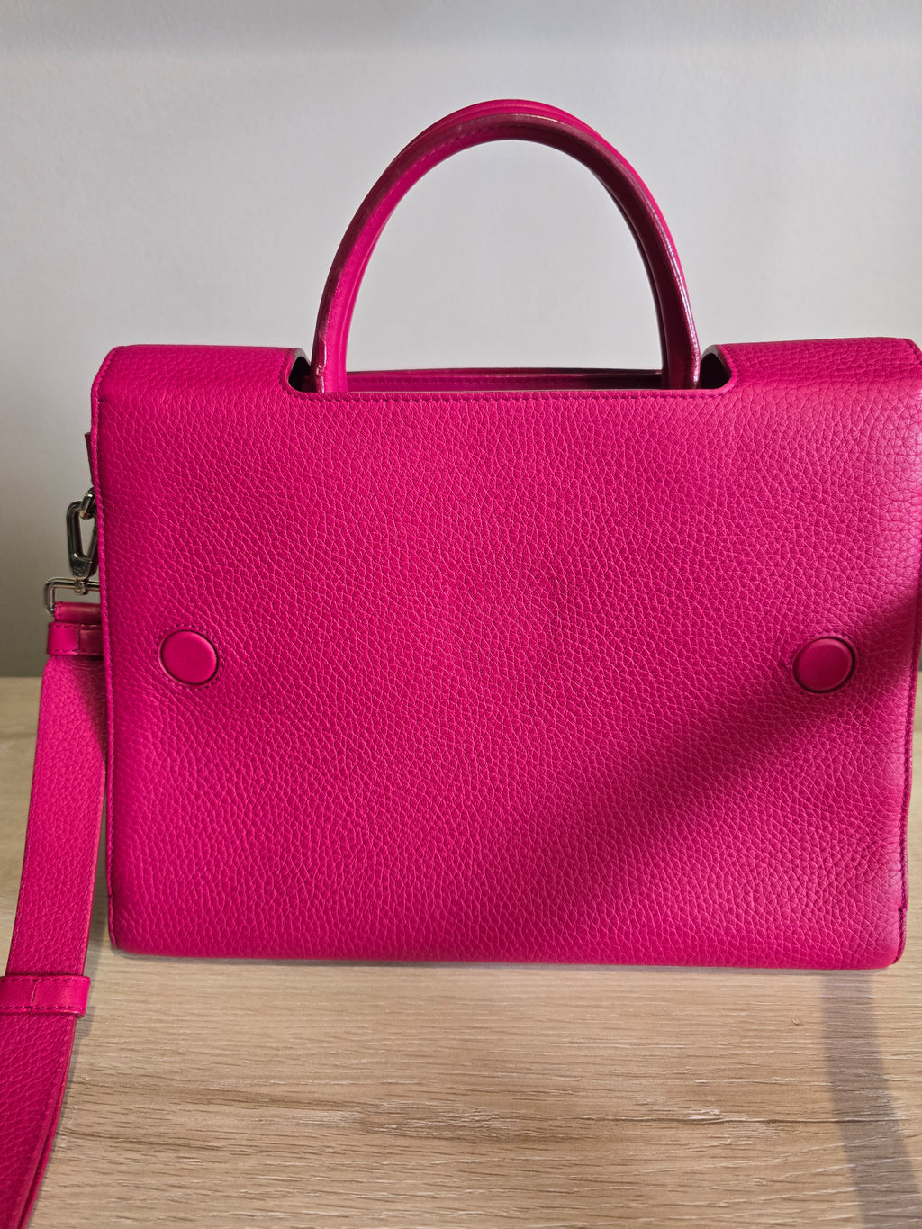 Christian Dior Medium Pink Pebbled Leather Diorever Bag