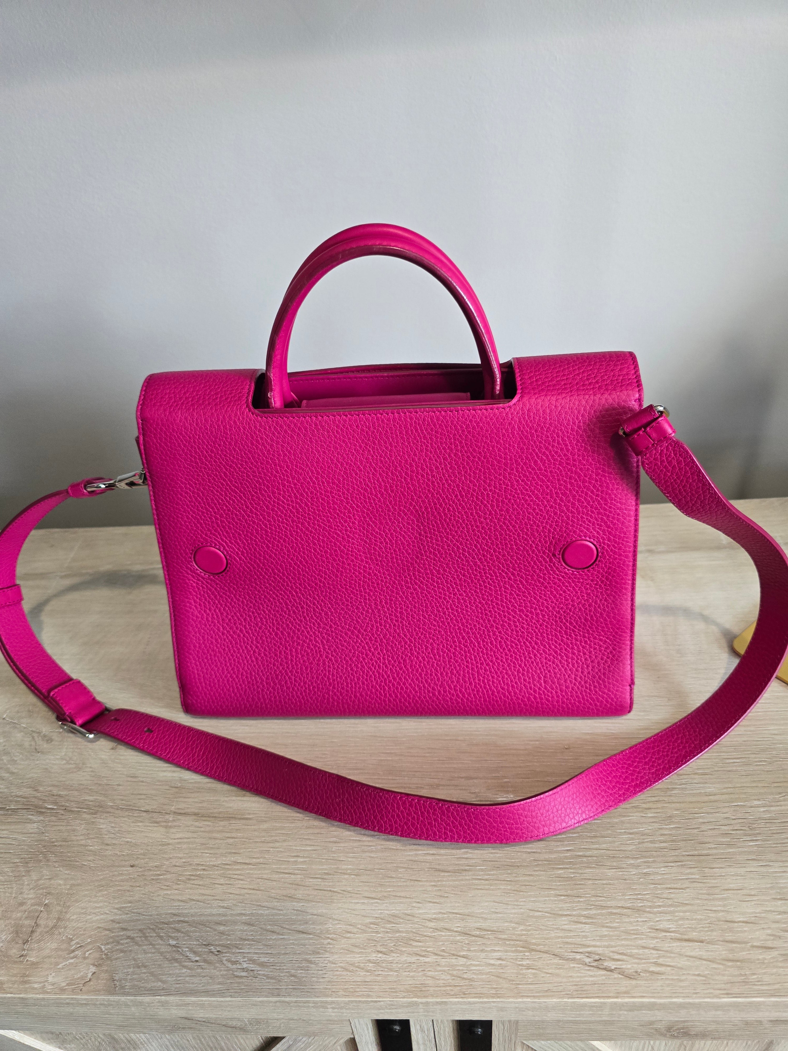 Christian Dior Medium Pink Pebbled Leather Diorever Bag