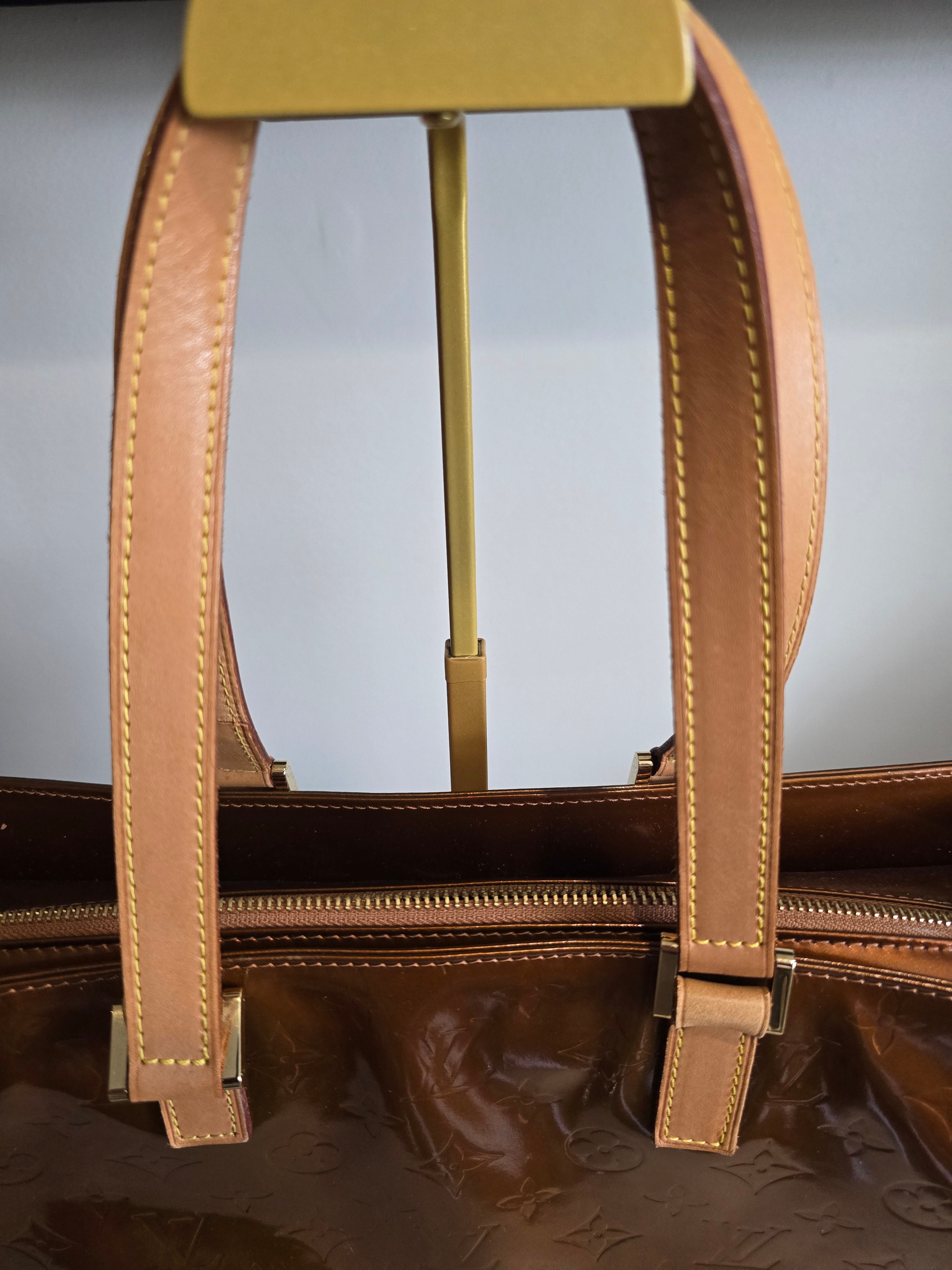 Louis Vuitton Monogram Vernis Columbus Tote — Copper/Brown