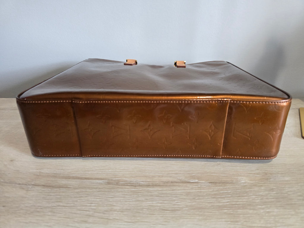 Louis Vuitton Monogram Vernis Columbus Tote — Copper/Brown