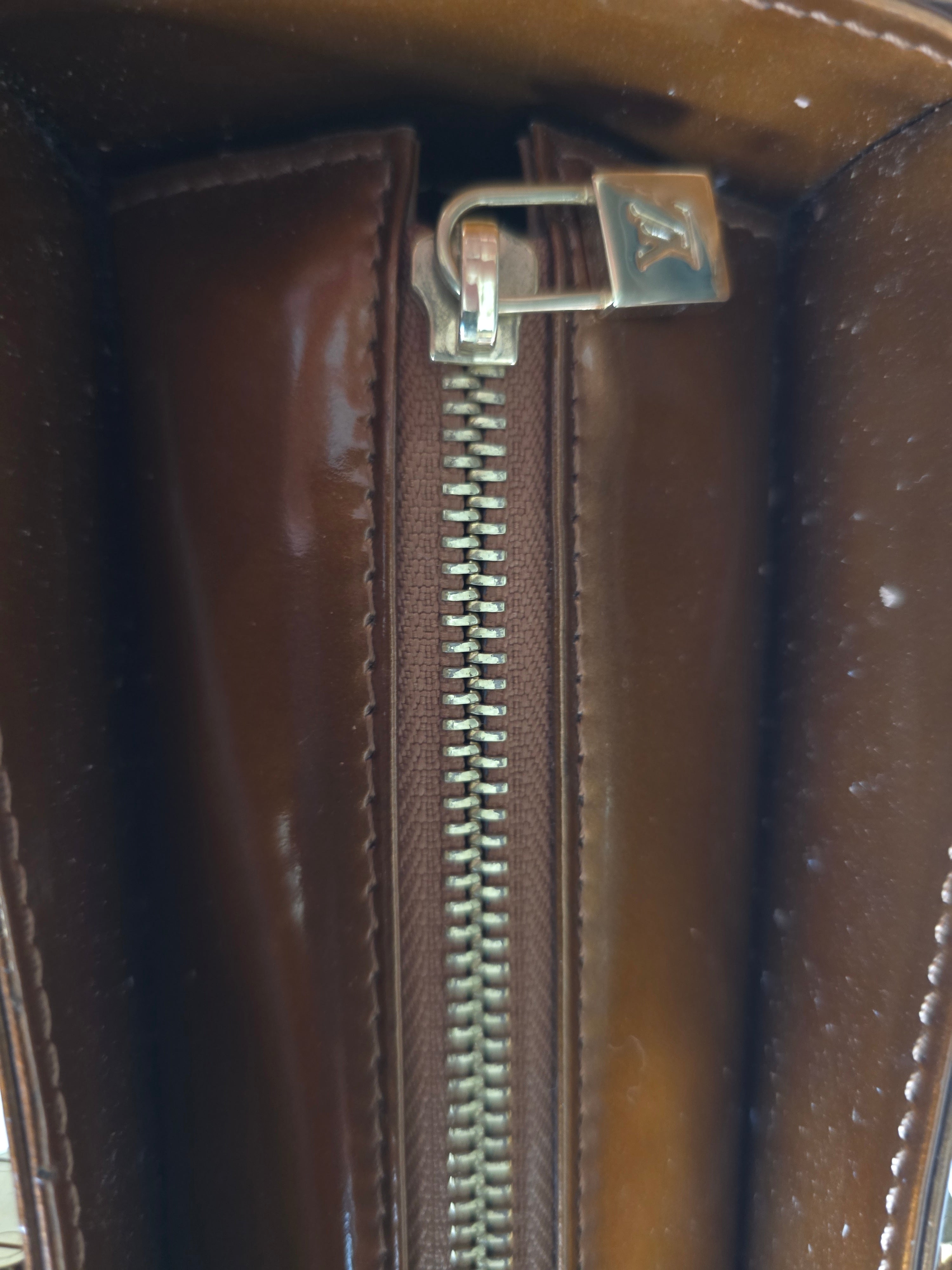 Louis Vuitton Monogram Vernis Columbus Tote — Copper/Brown