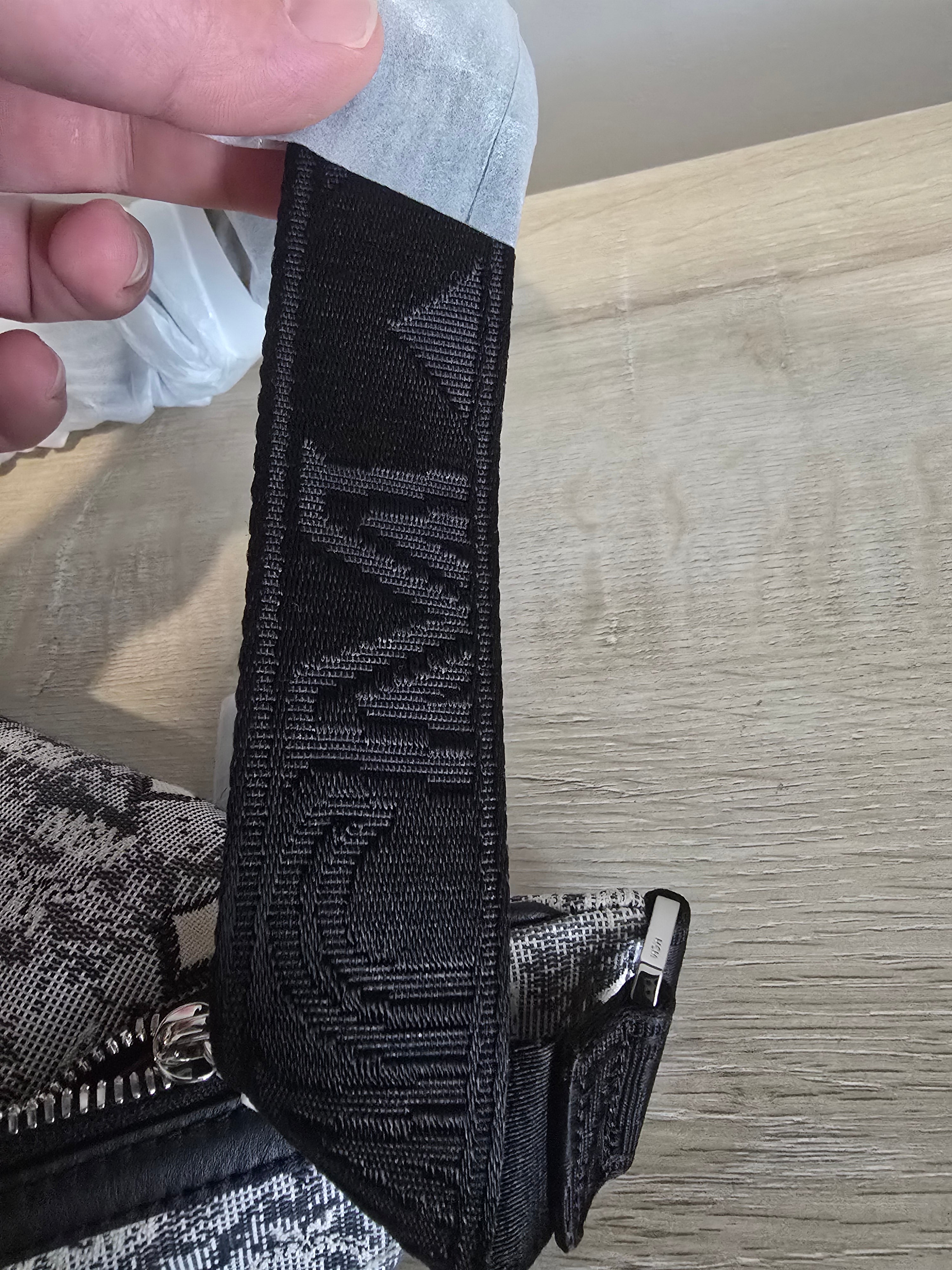 MCM Fursten Belt Bag — Grey & Black