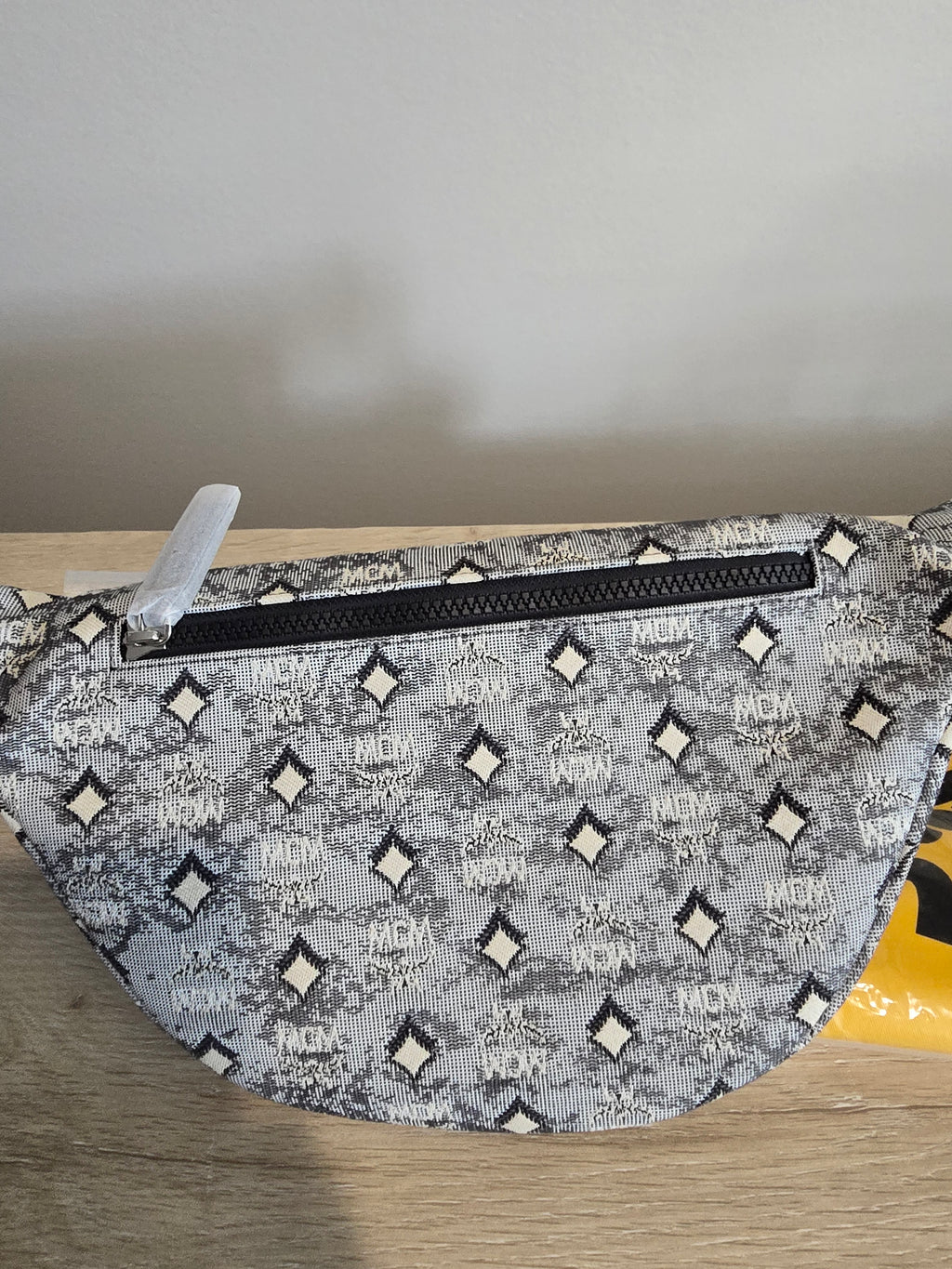 MCM Fursten Belt Bag — Grey & Black