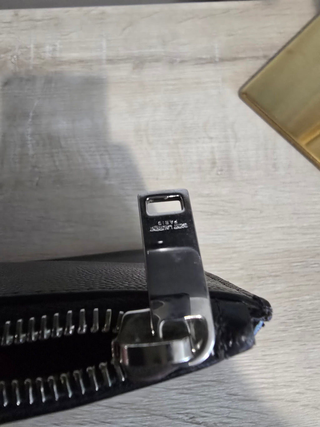 Saint Laurent Black Caviar Leather Clutch