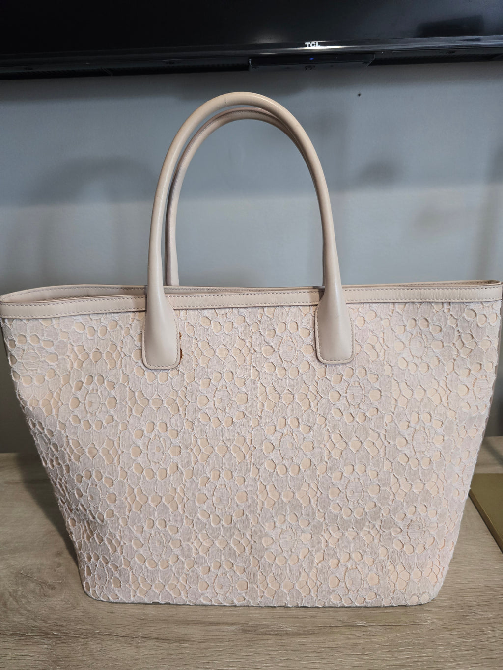 Dolce & Gabbana Lace Tote — Light Pink