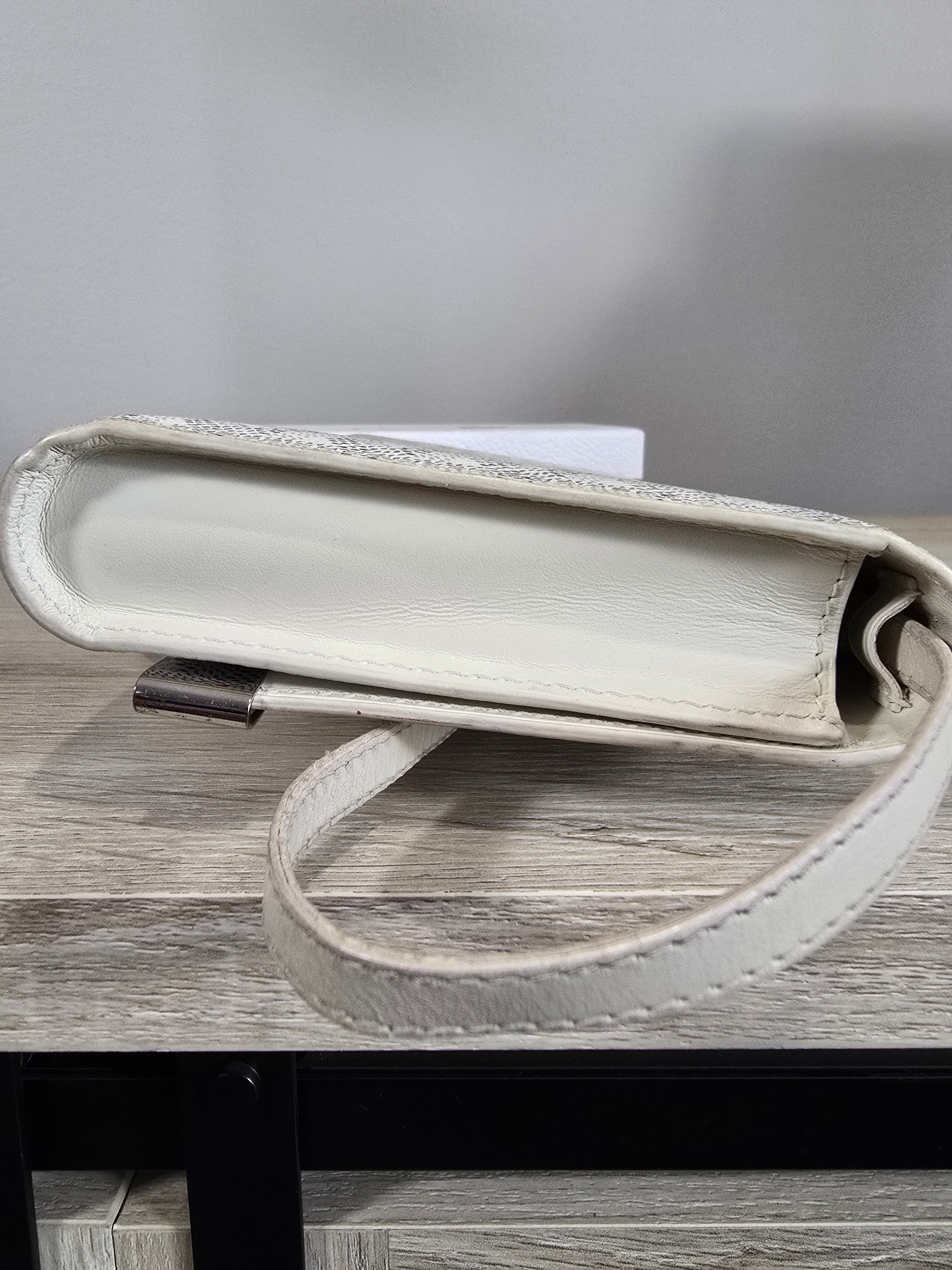 Goyard Goyardine Monte Carlo Bois Clutch White