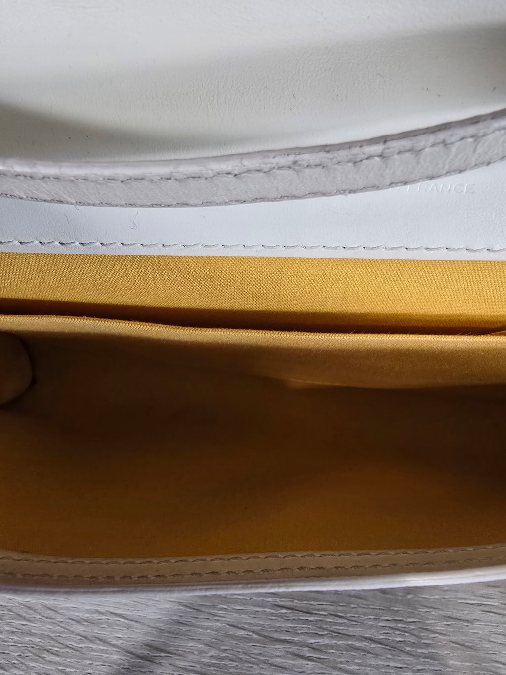 Goyard Goyardine Monte Carlo Bois Clutch White