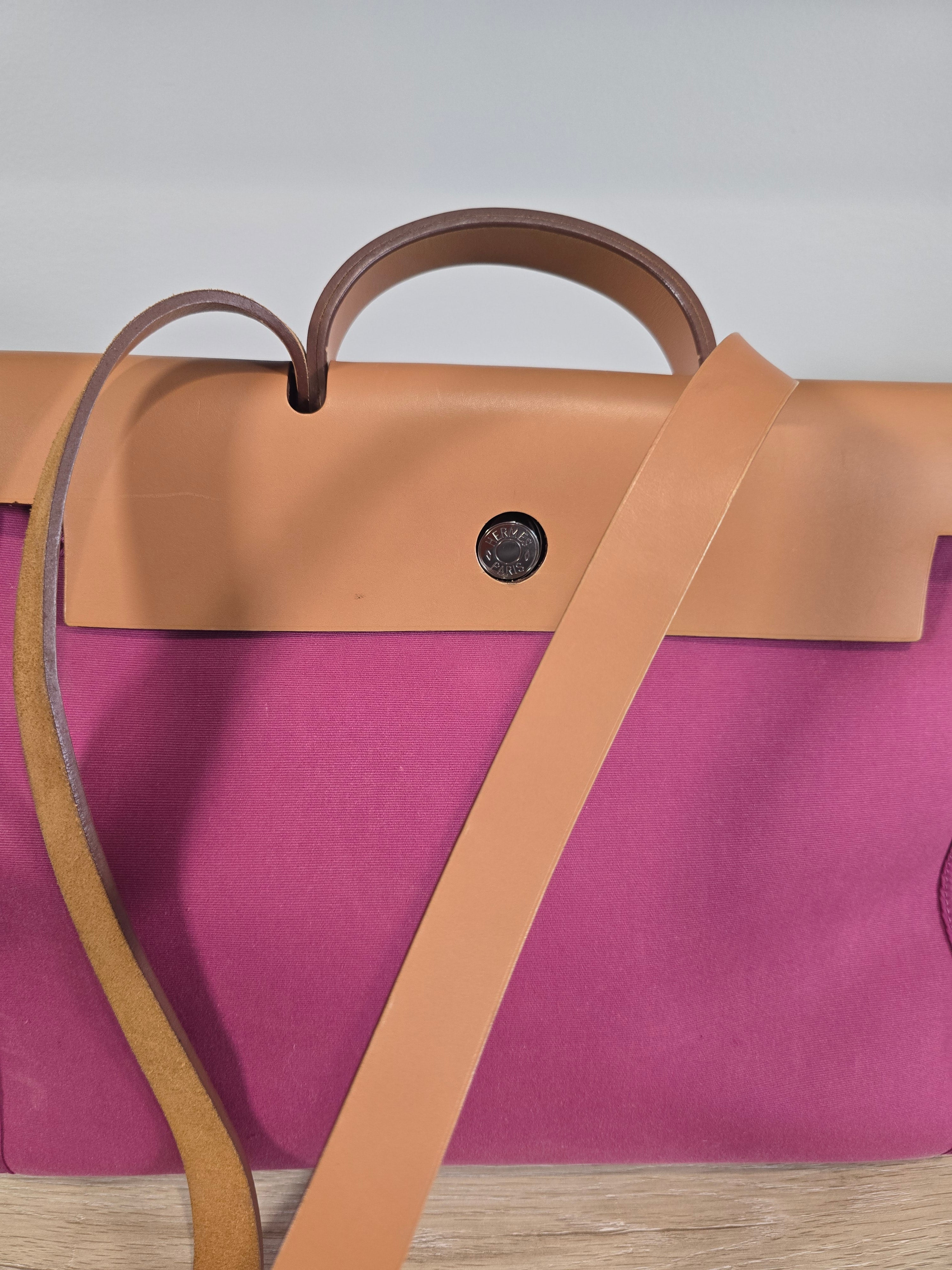 Hermès Herbag Zip 39 Purple