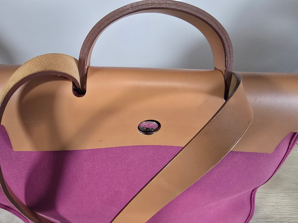 Hermès Herbag Zip 39 Purple