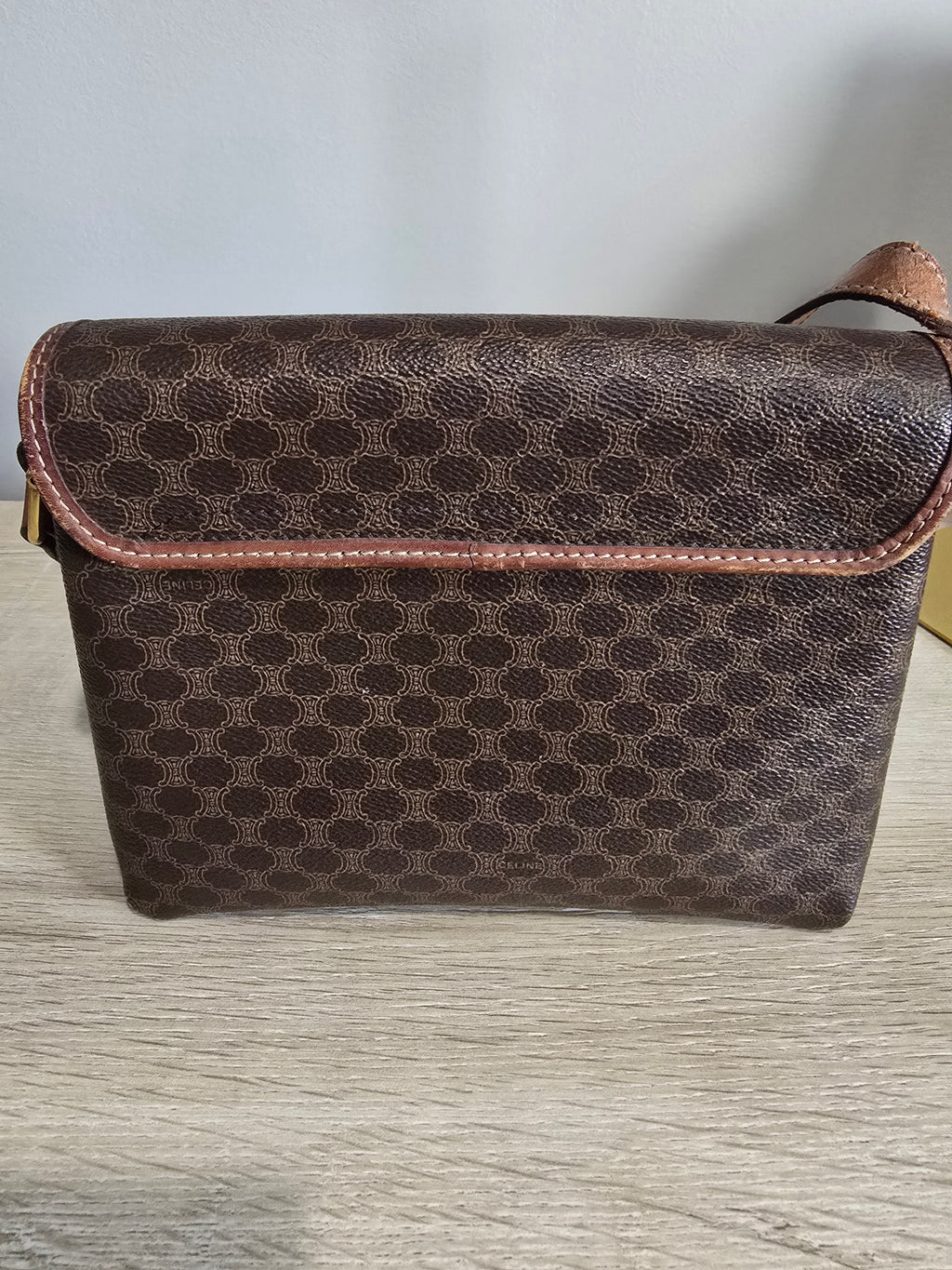 Céline Vintage Macadam Triomphe Crossbody Bag