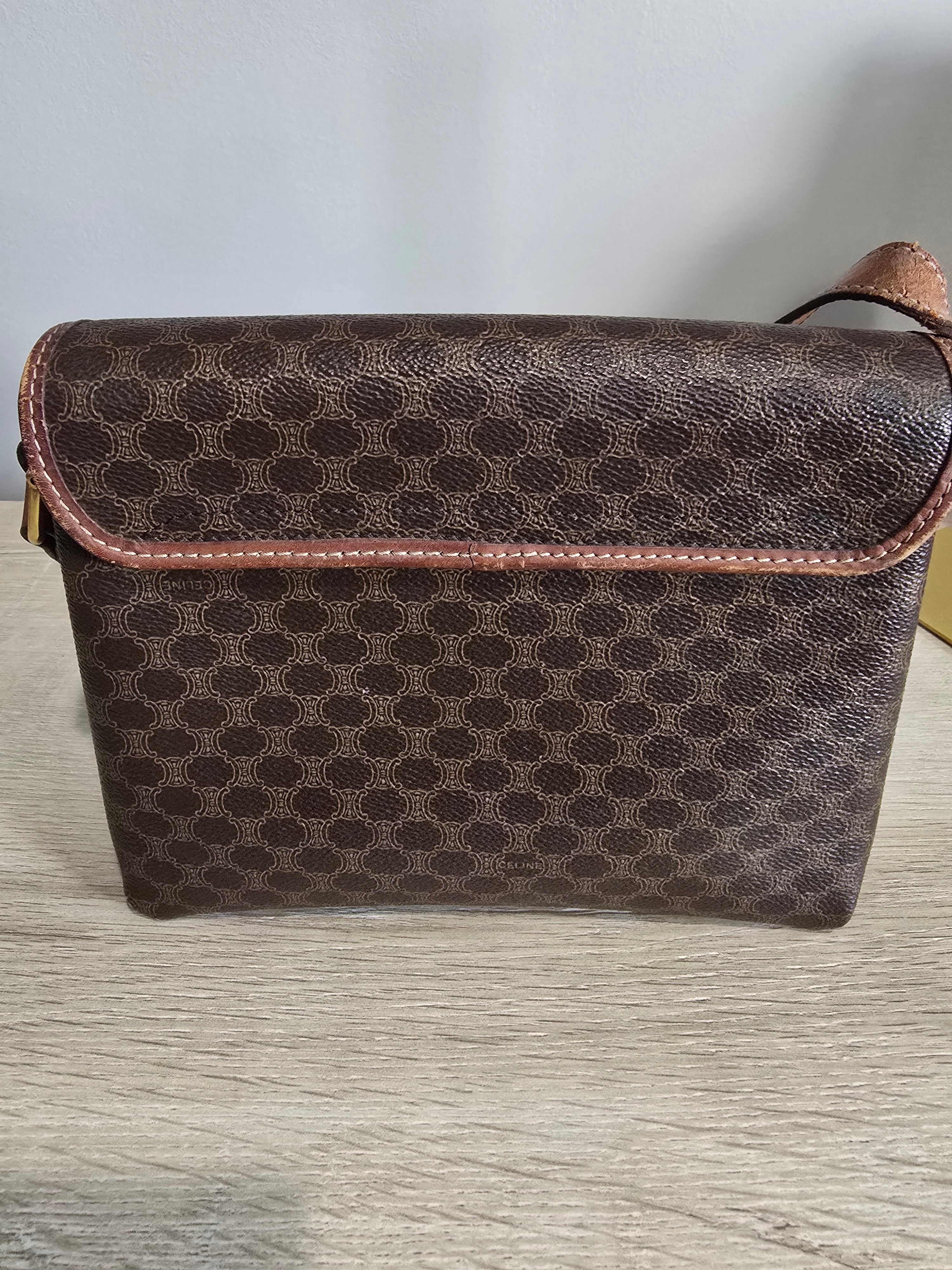 Céline Vintage Macadam Triomphe Crossbody Bag