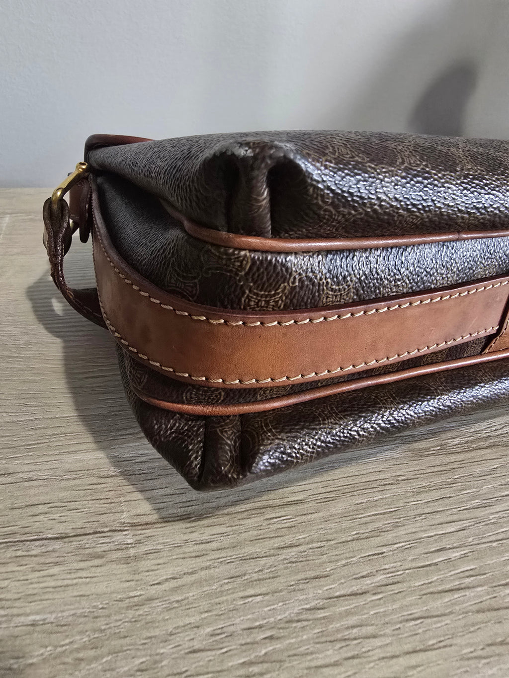 Céline Vintage Macadam Triomphe Crossbody Bag
