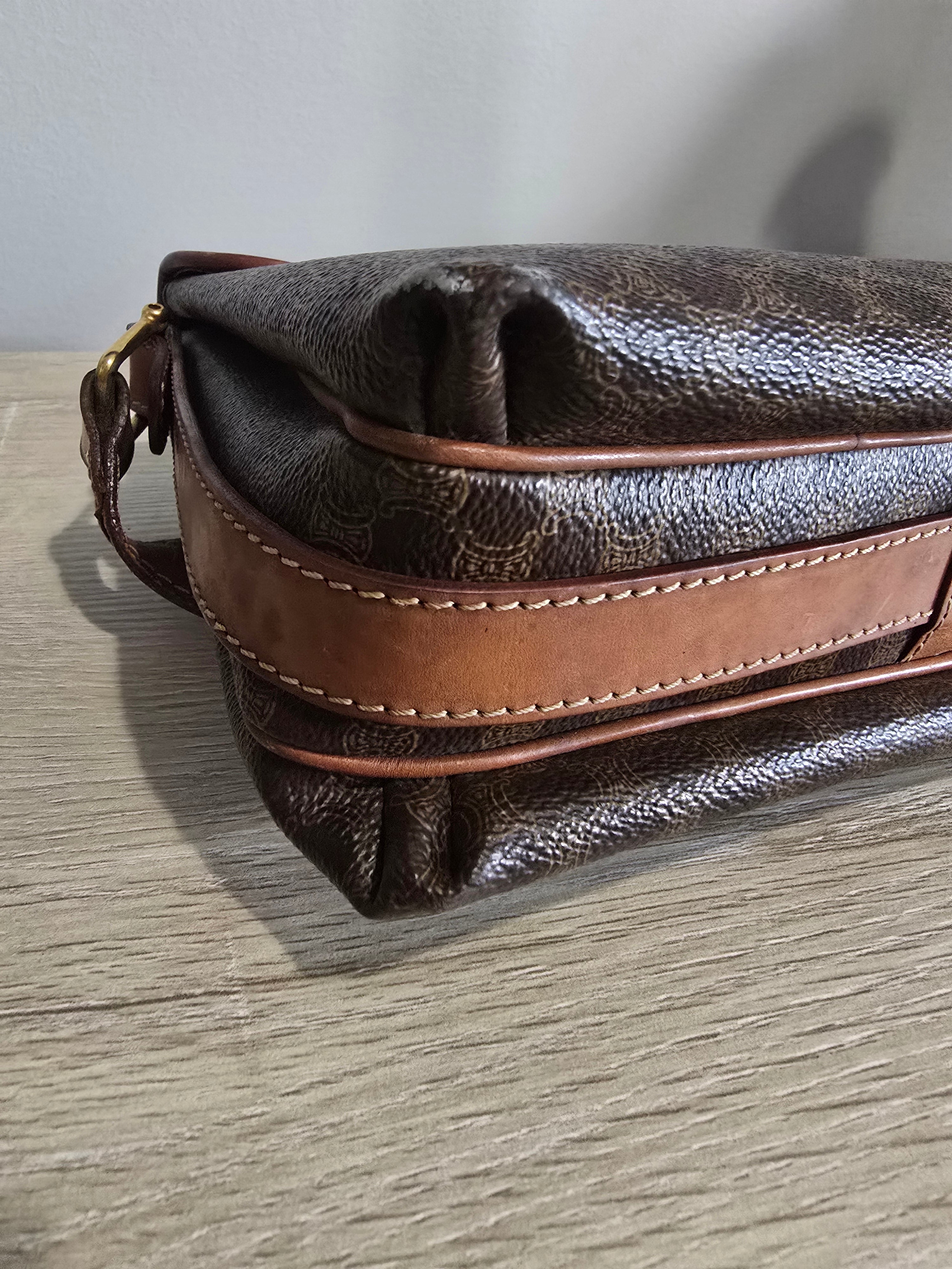 Céline Vintage Macadam Triomphe Crossbody Bag