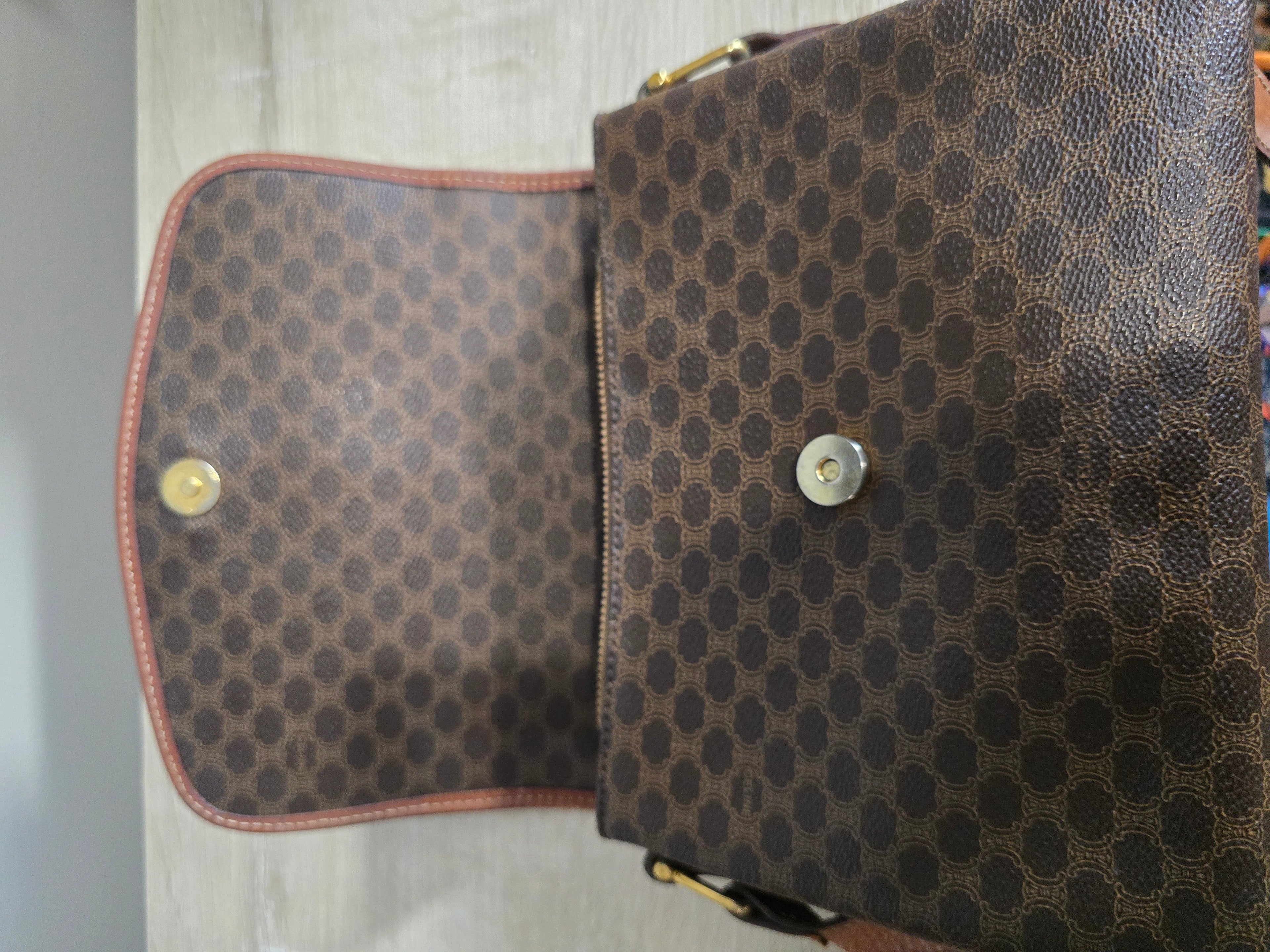 Céline Vintage Macadam Triomphe Crossbody Bag