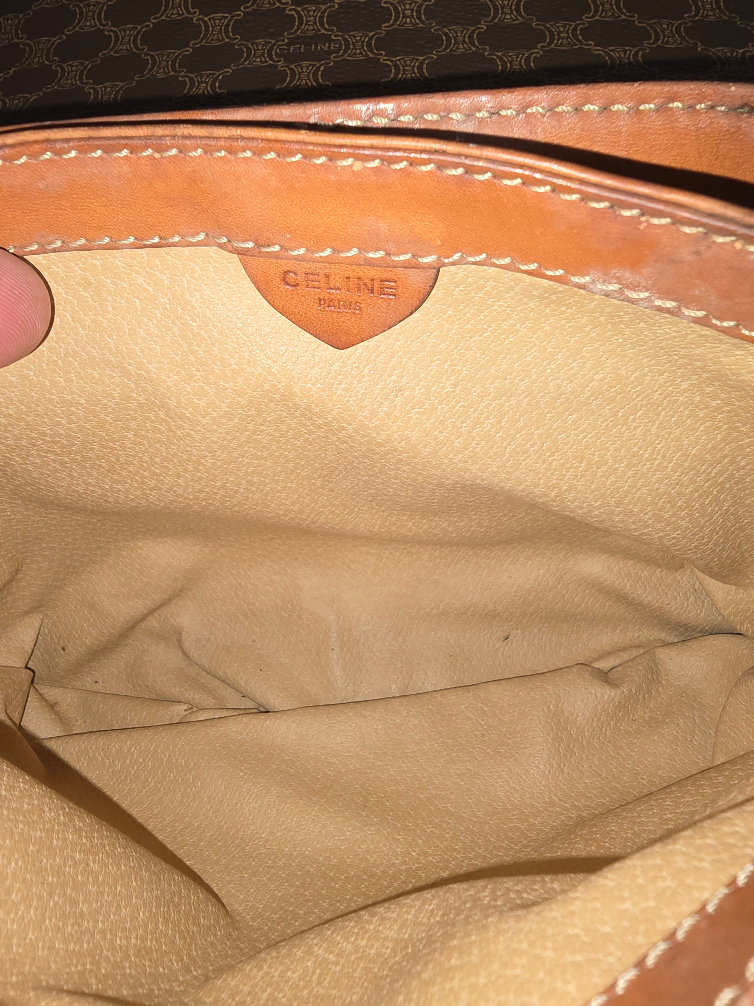 Céline Vintage Macadam Triomphe Crossbody Bag