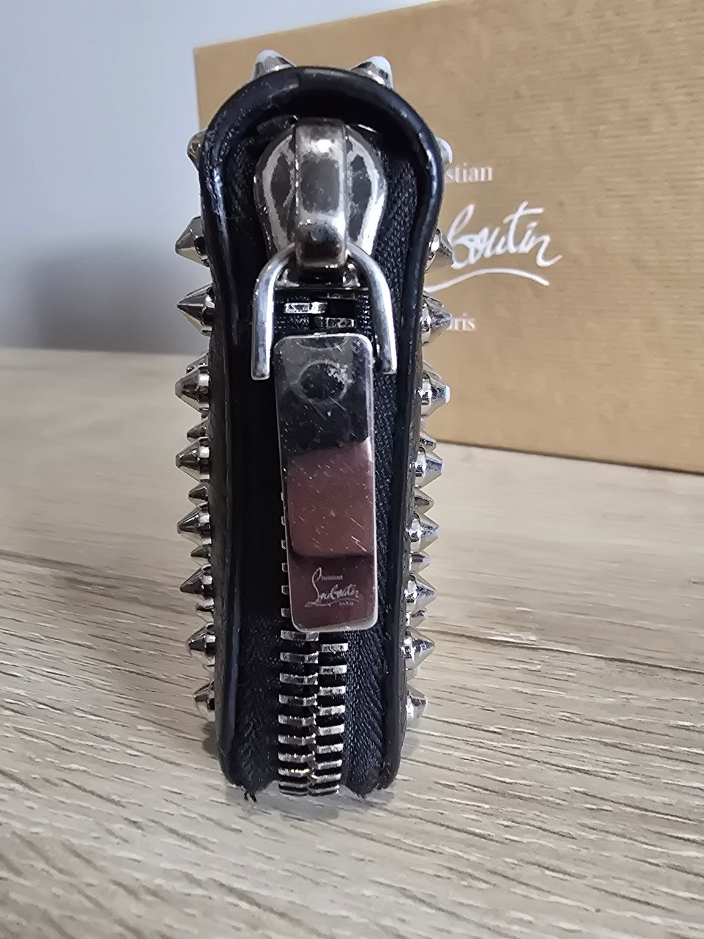 Christian Louboutin Panettone Wallet Black Spikes