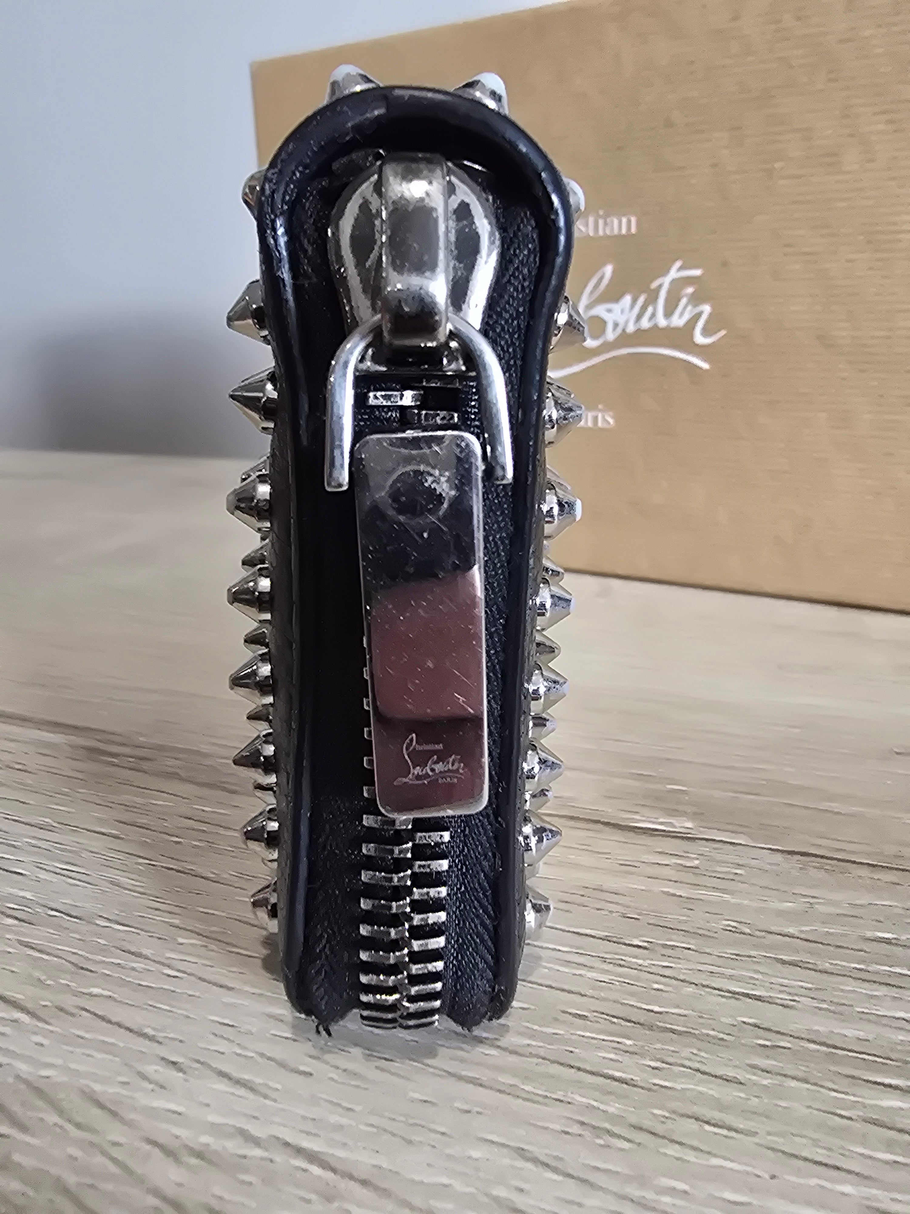Christian Louboutin Panettone Wallet Black Spikes