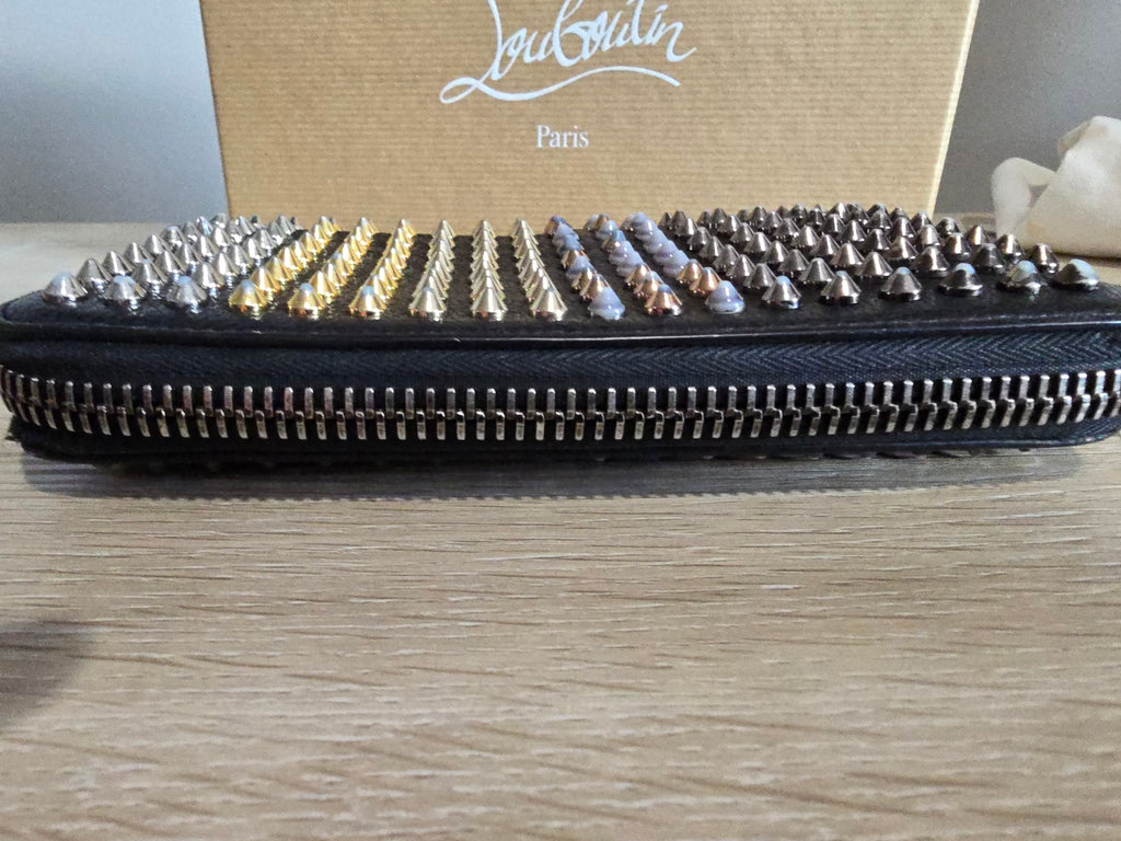 Christian Louboutin Panettone Wallet Black Spikes