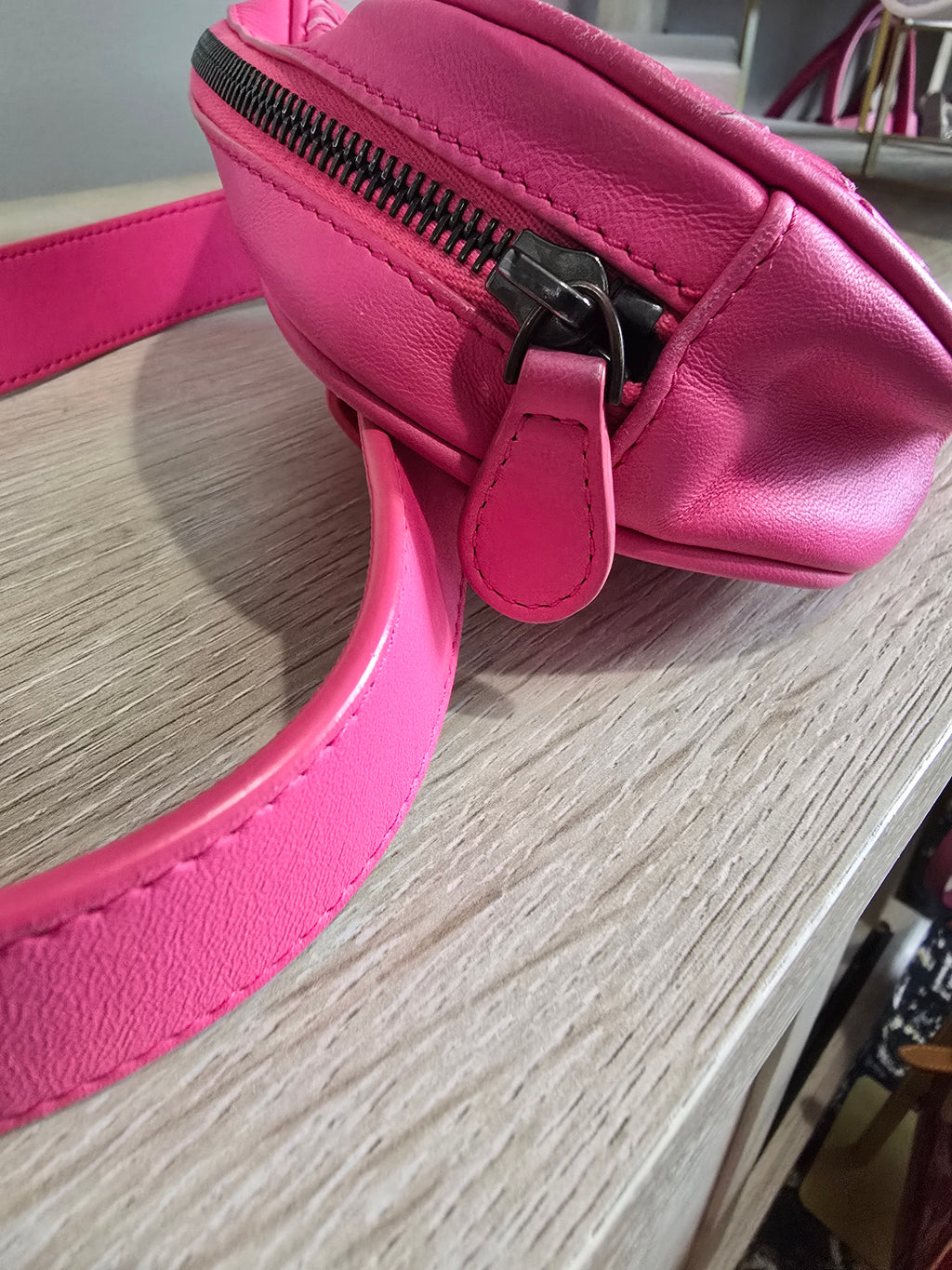 Bottega Veneta Nappa Intrecciato Belt Bag Pink