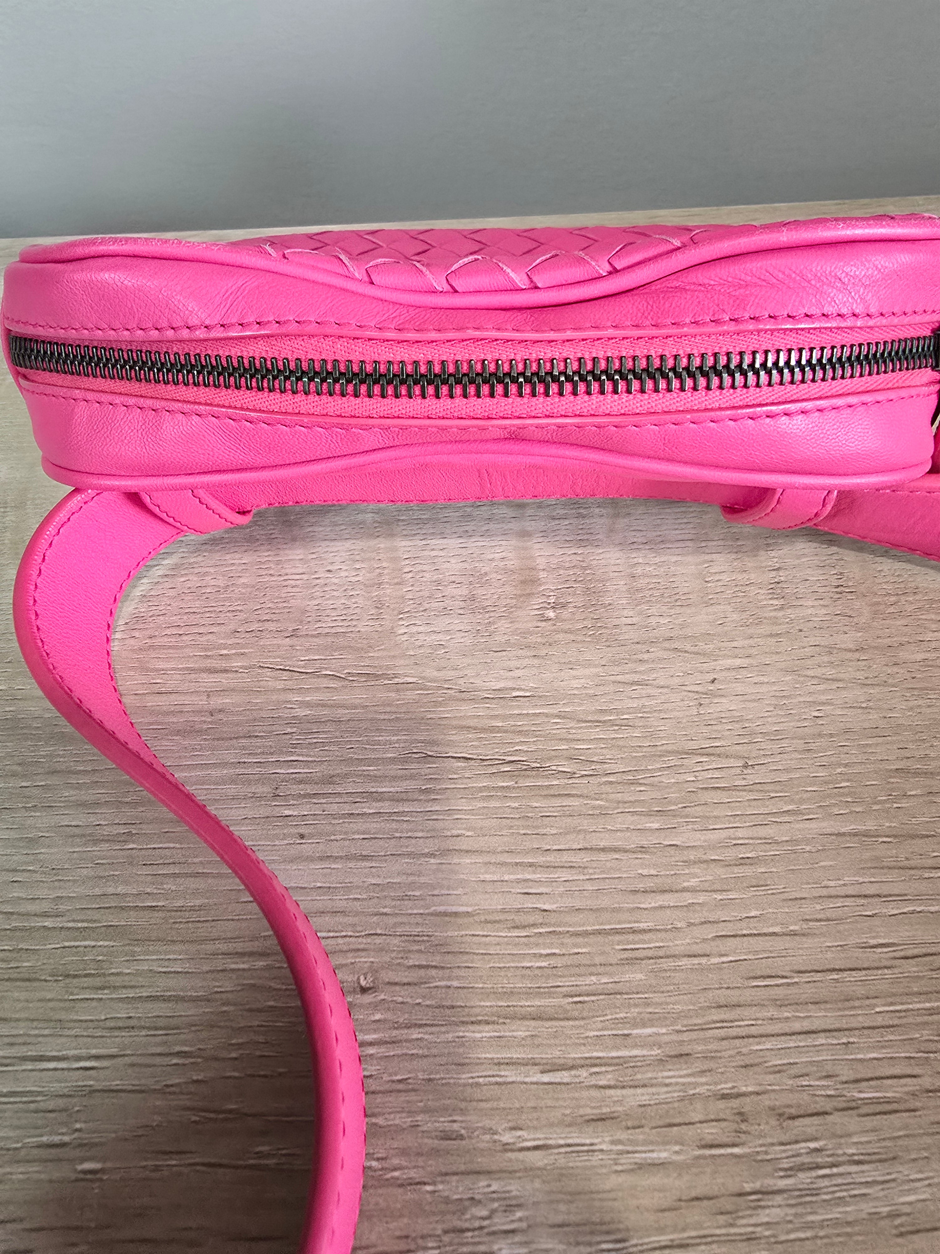 Bottega Veneta Nappa Intrecciato Belt Bag Pink
