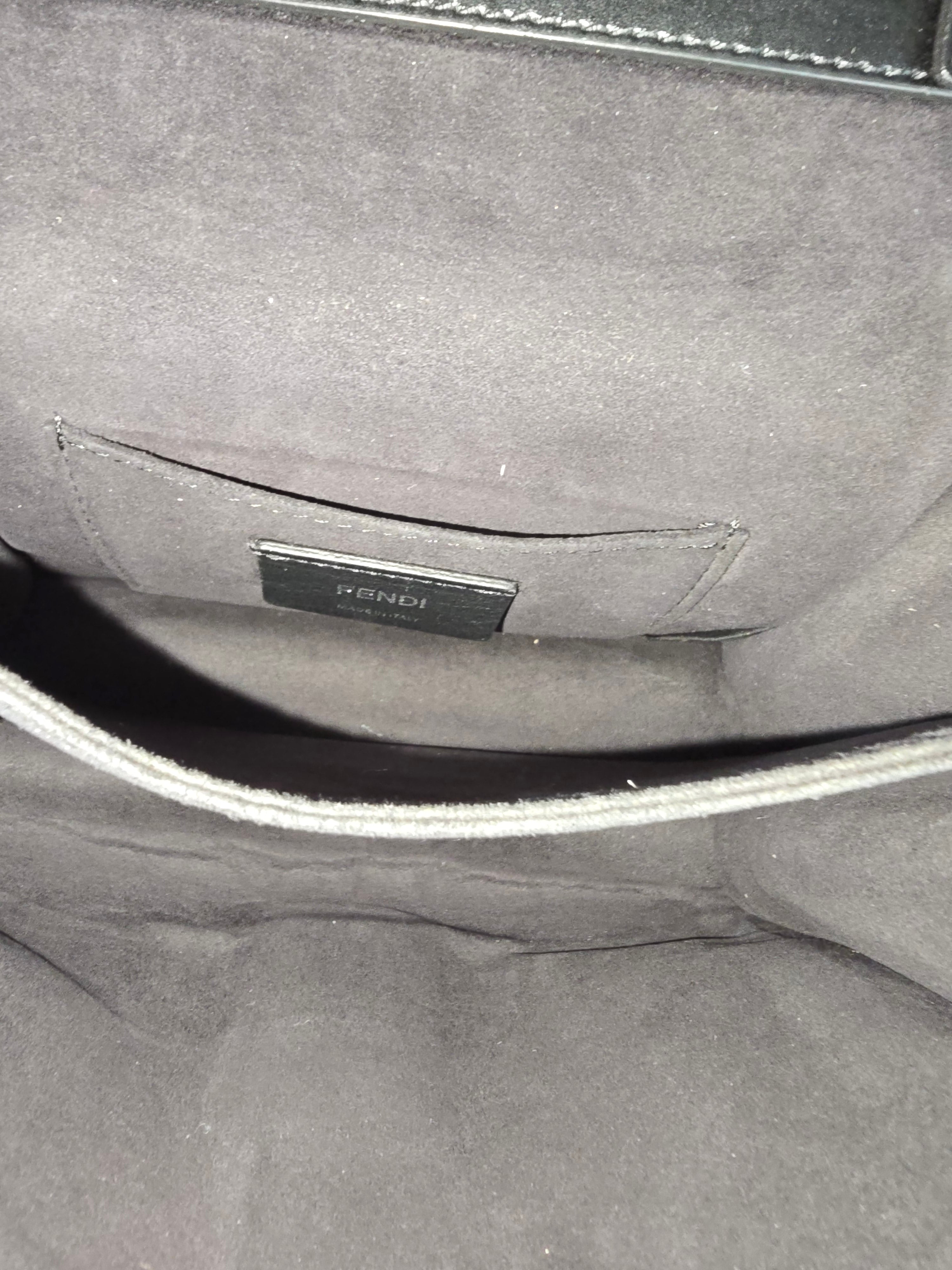 Fendi Kan I Monster Black Silver Hardware