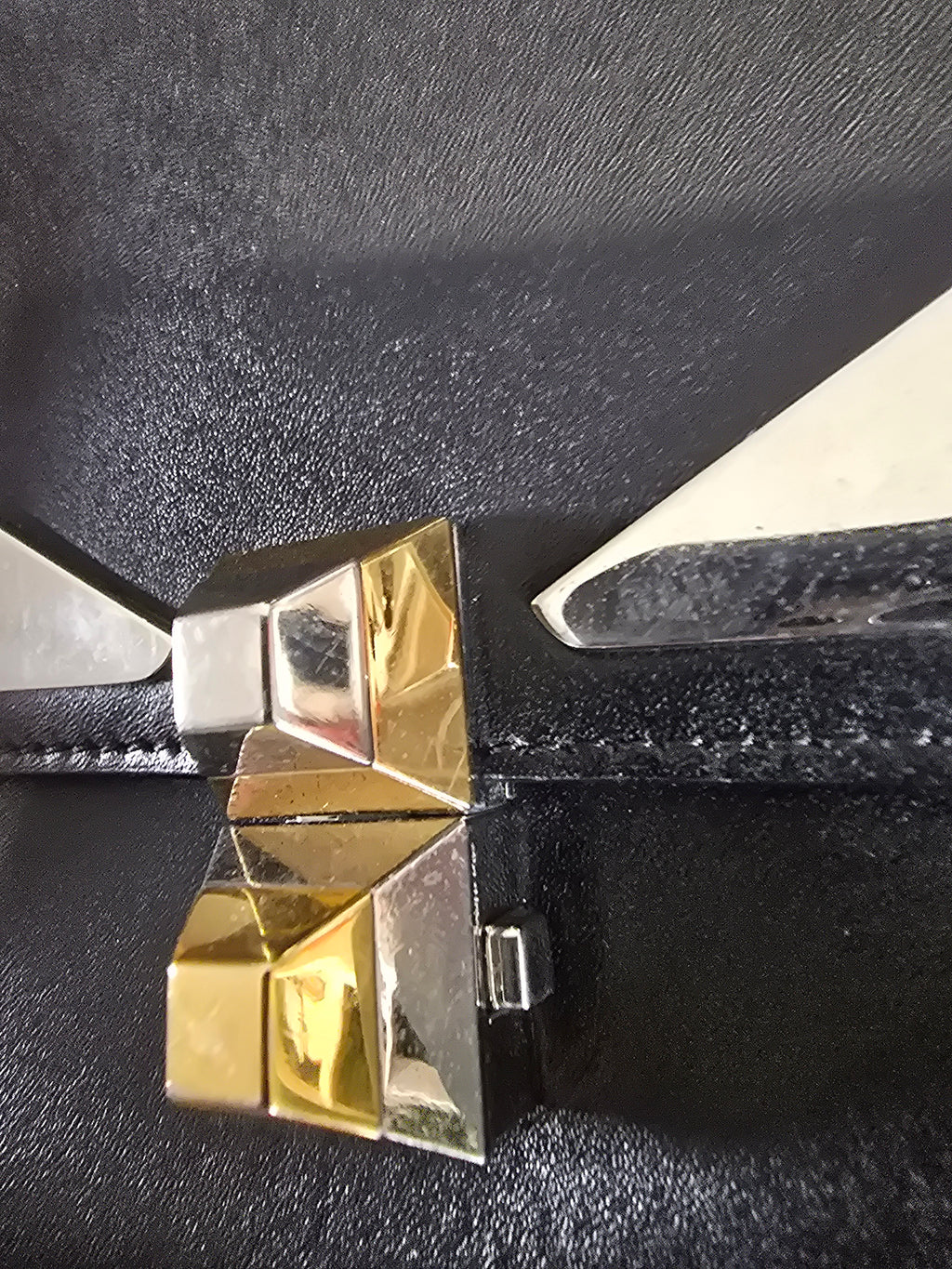 Fendi Kan I Monster Black Silver Hardware
