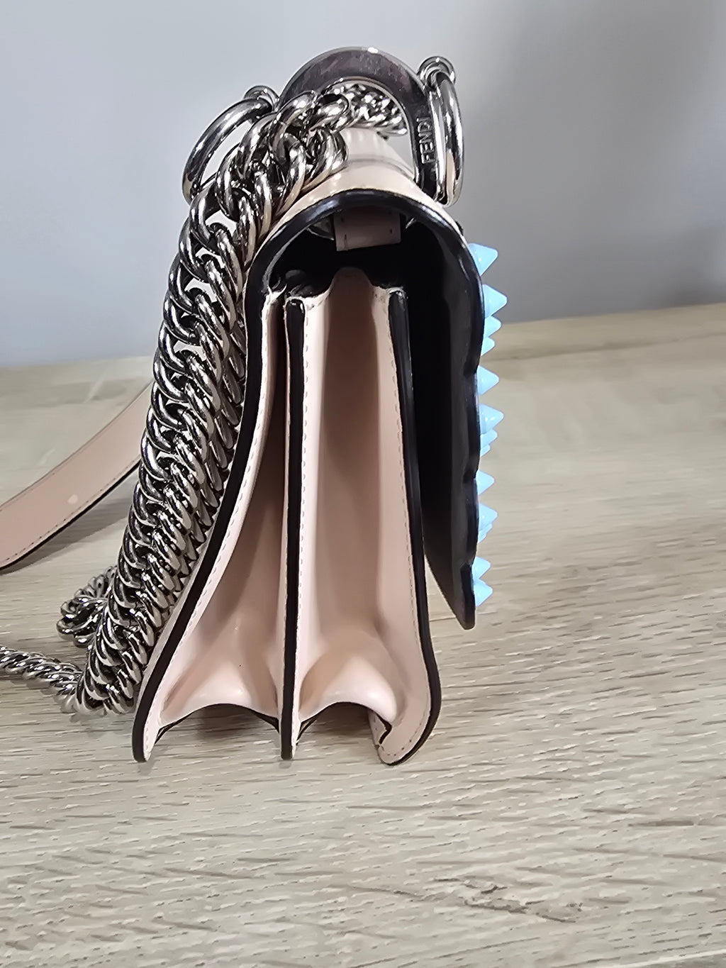 Fendi Kan I Leather Crossbody Bag