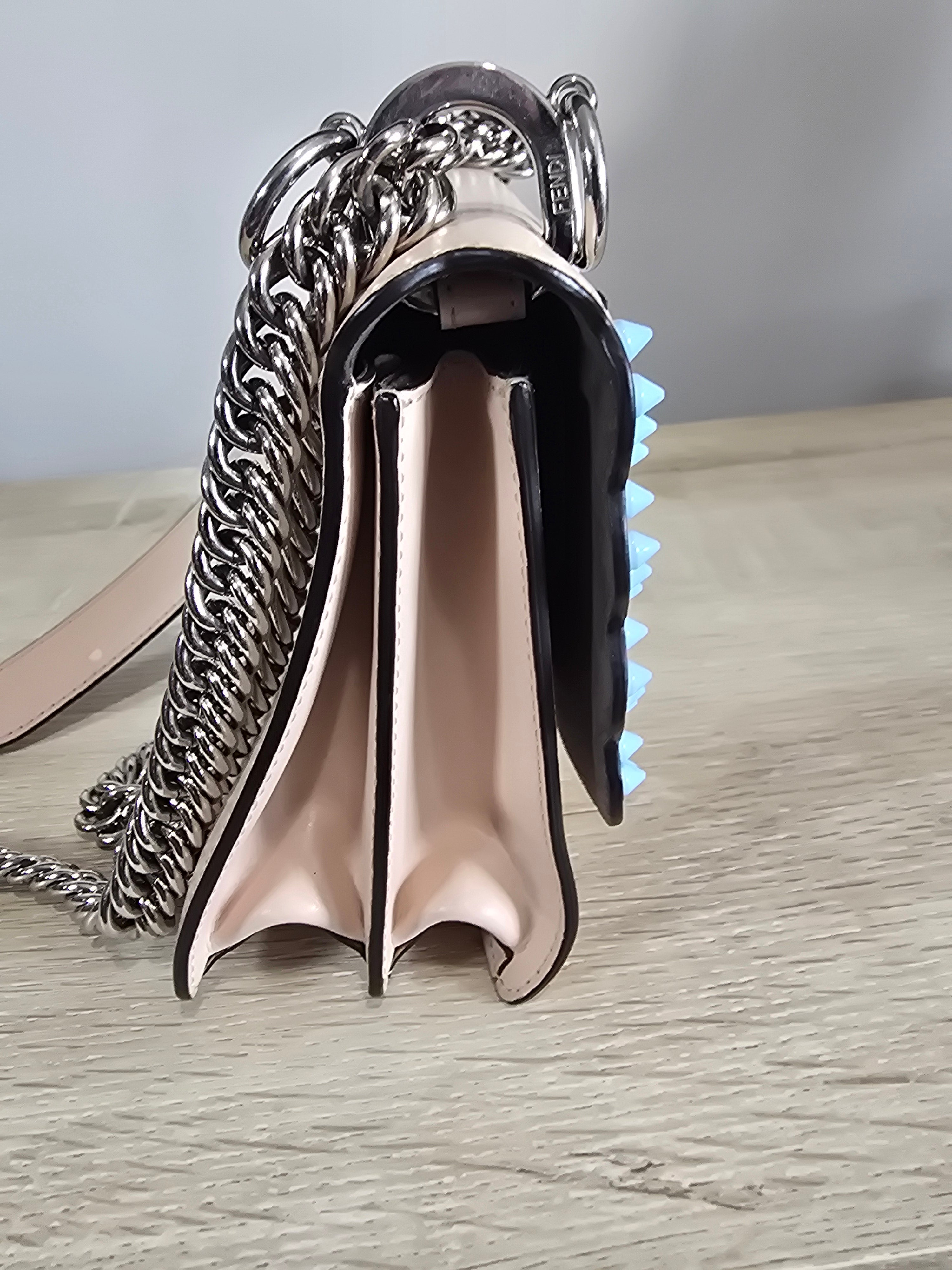 Fendi Kan I Leather Crossbody Bag