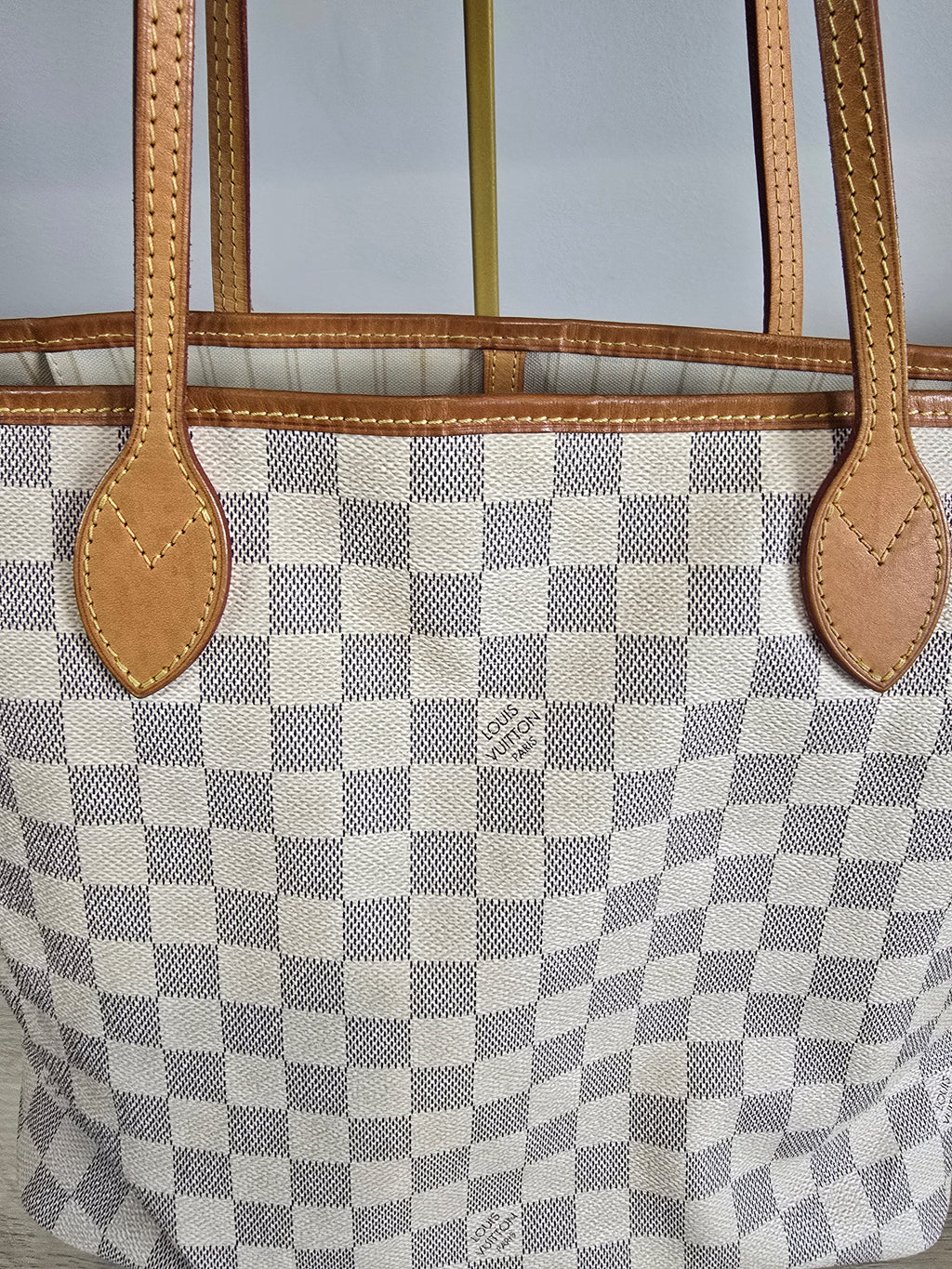 Louis Vuitton Damier Azur Neverfull MM with Pouch
