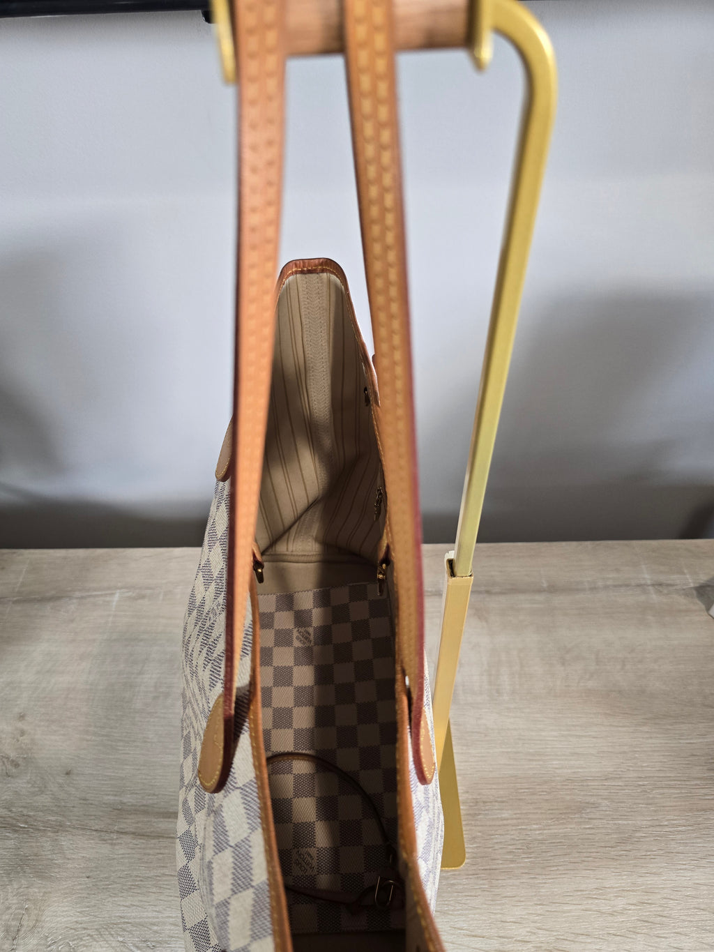 Louis Vuitton Damier Azur Neverfull MM with Pouch