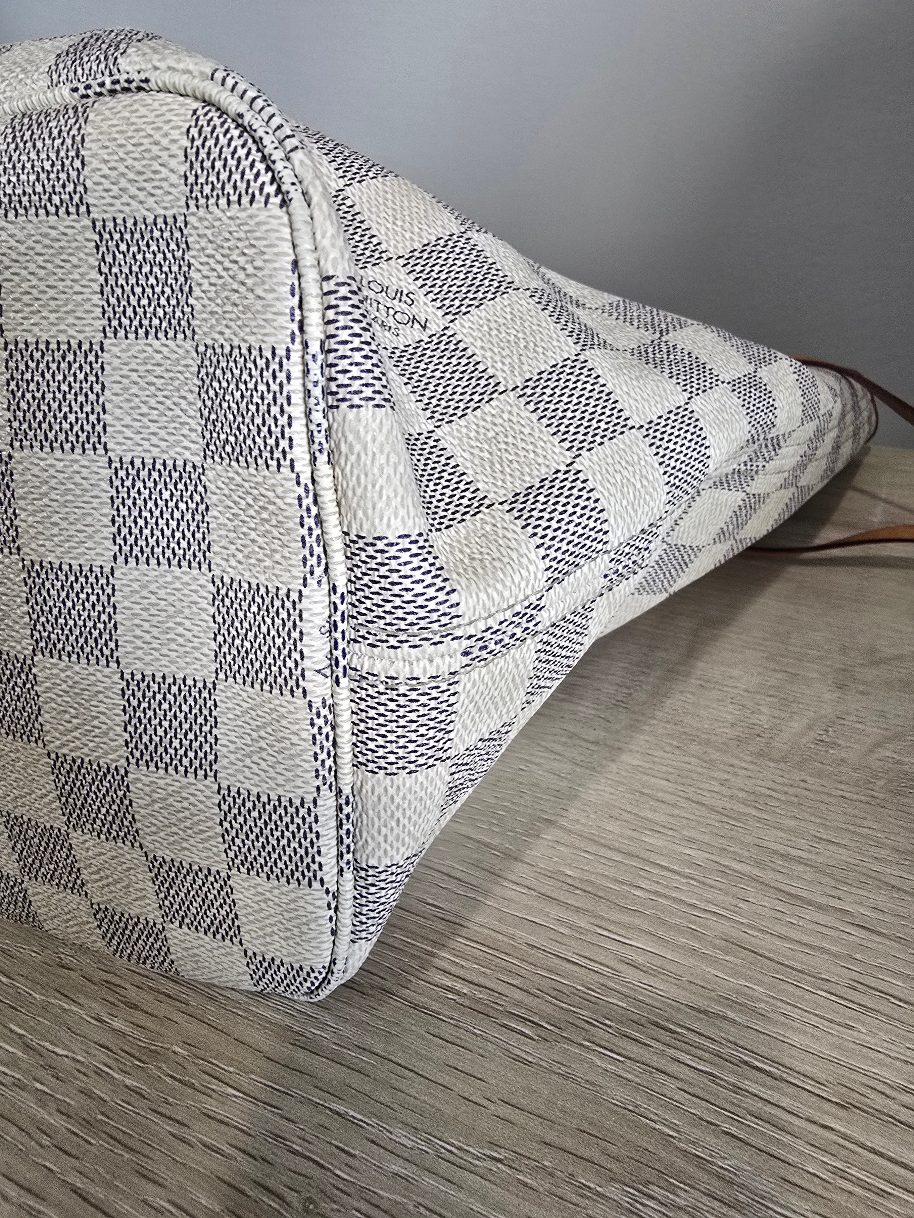 Louis Vuitton Damier Azur Neverfull MM with Pouch