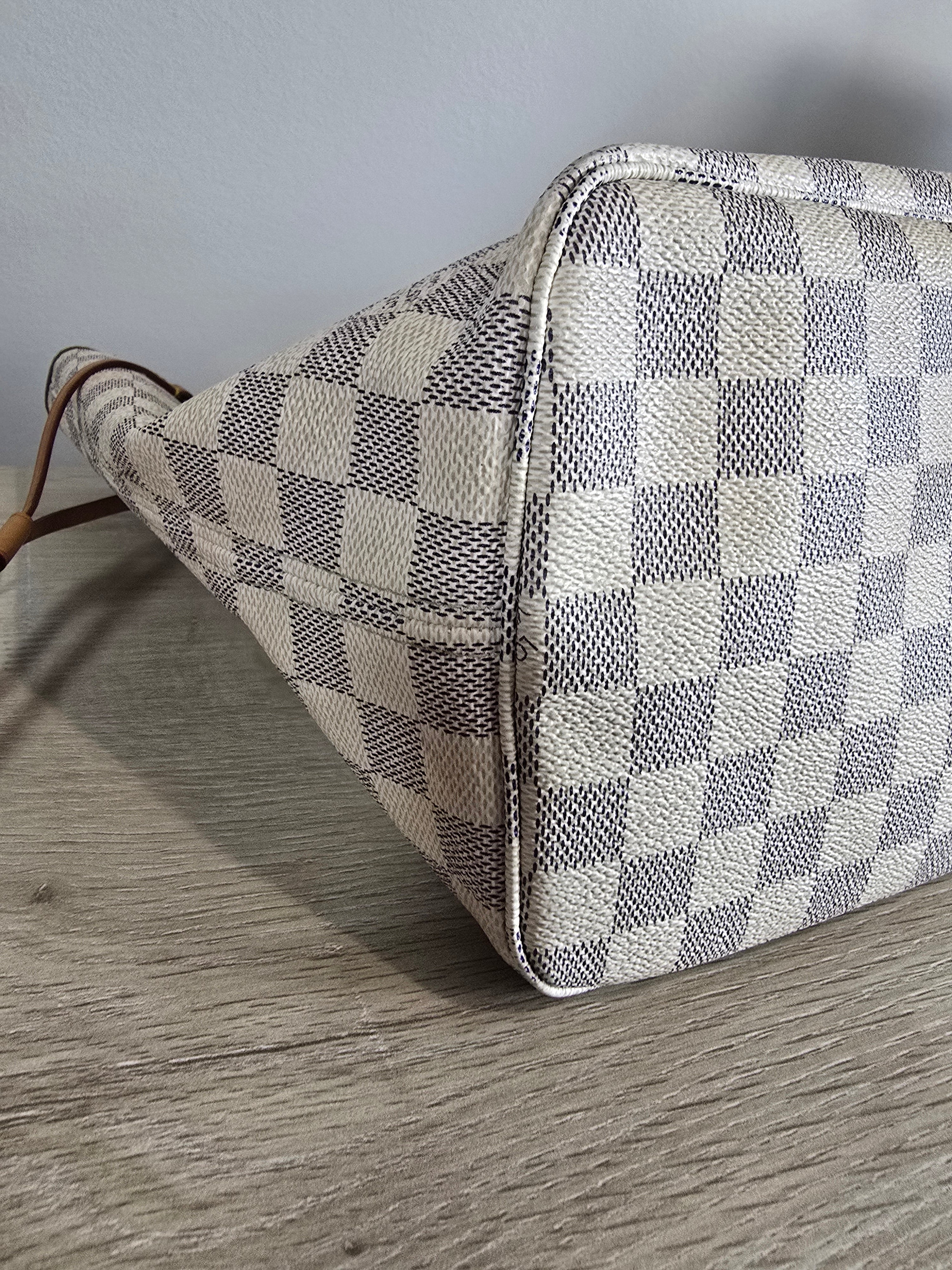 Louis Vuitton Damier Azur Neverfull MM with Pouch