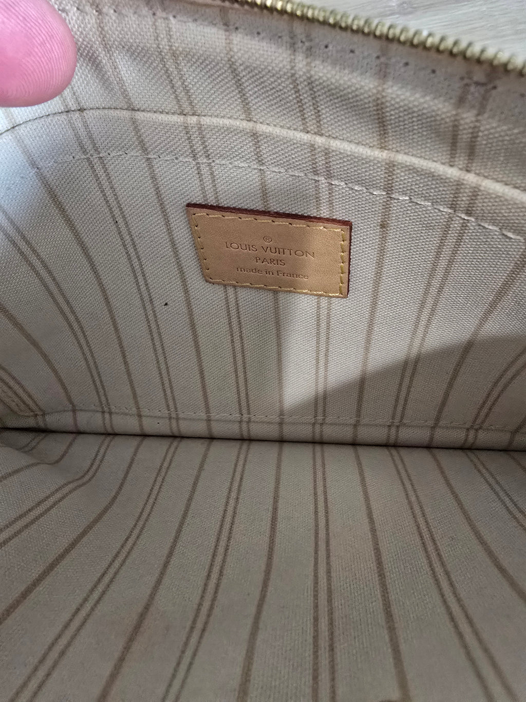 Louis Vuitton Damier Azur Neverfull MM with Pouch