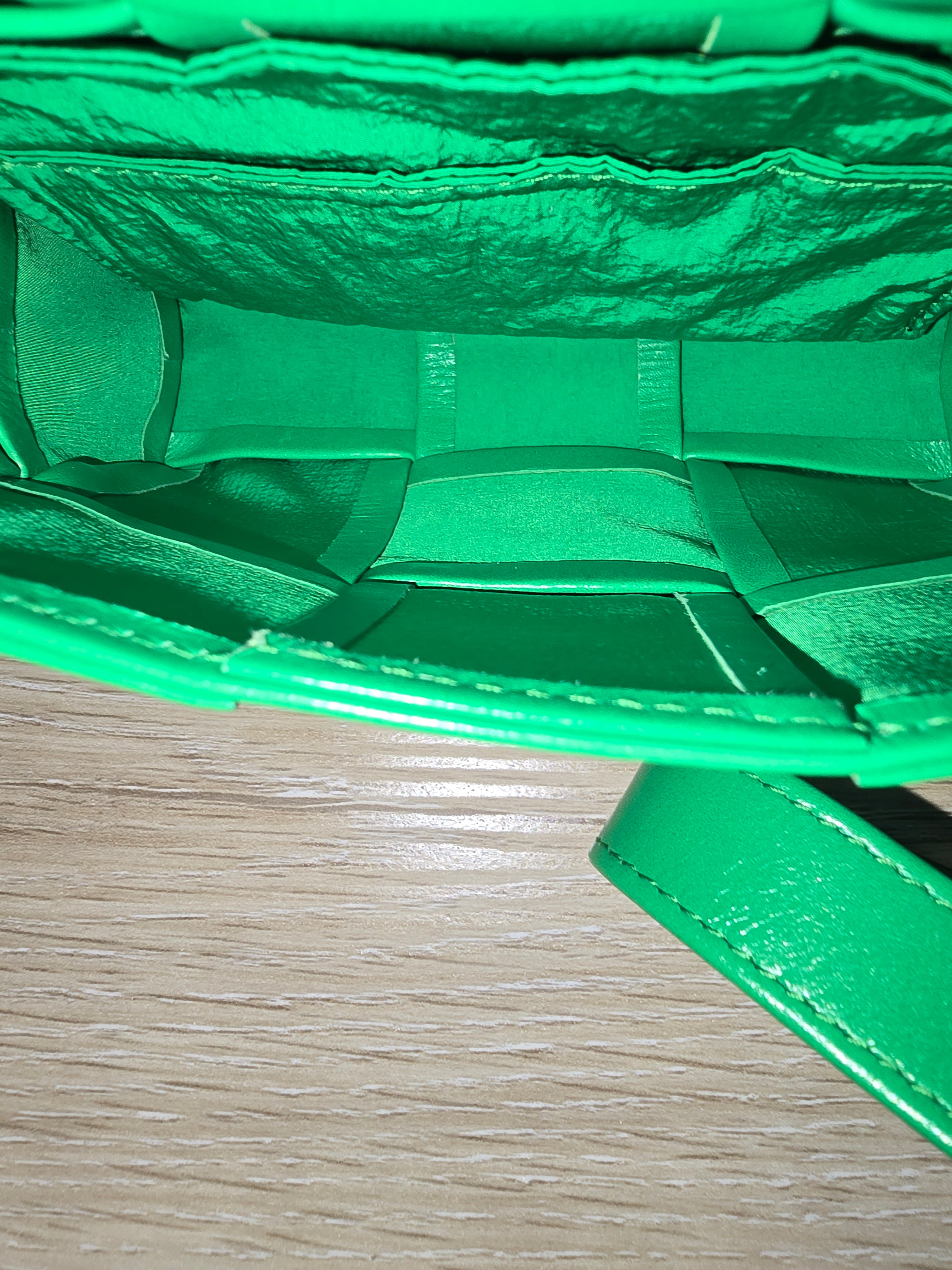 Bottega Veneta Candy Cassette Mini Bag Green