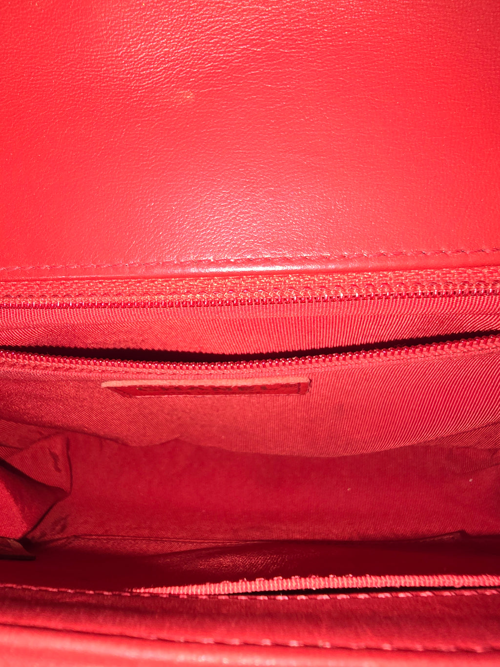 Chanel Caviar Quilted Medium Boy Bag Red Gold Hardware