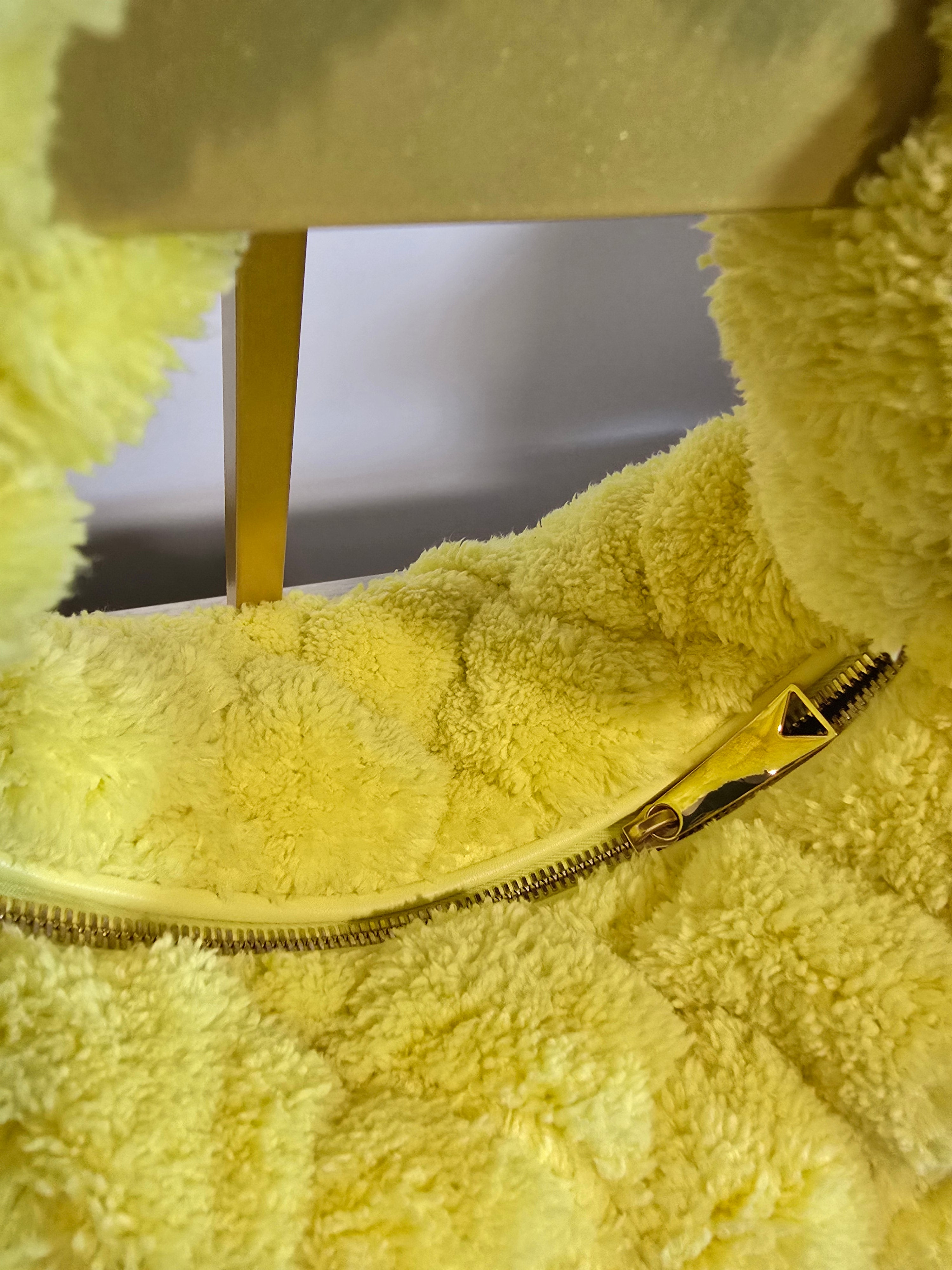 Bottega Veneta Shearling Intrecciato Teen Jodie Yellow