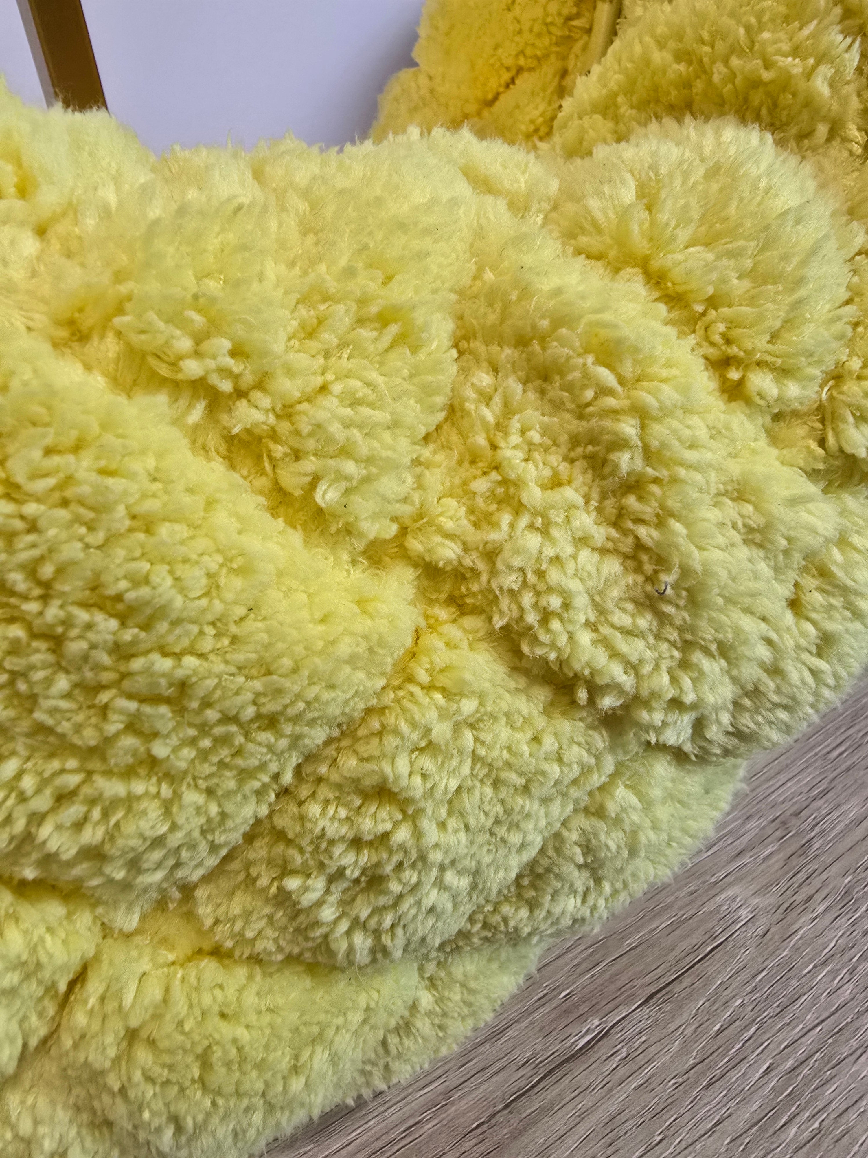 Bottega Veneta Shearling Intrecciato Teen Jodie Yellow