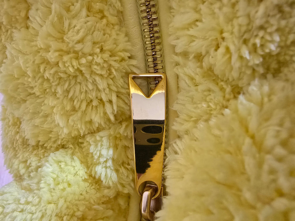 Bottega Veneta Shearling Intrecciato Teen Jodie Yellow