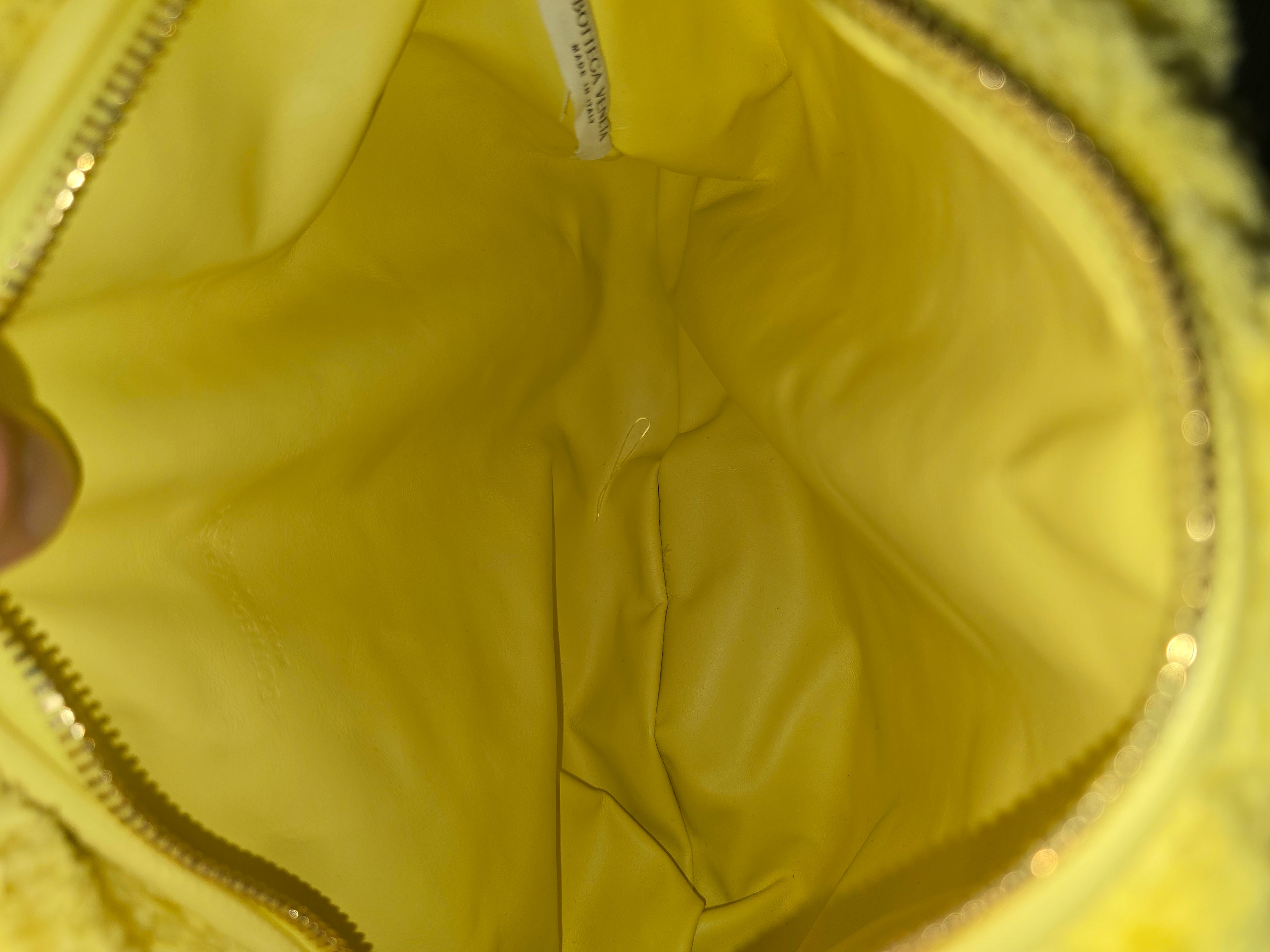Bottega Veneta Shearling Intrecciato Teen Jodie Yellow