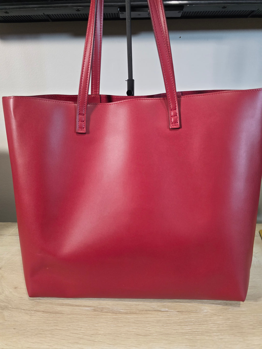 Fendi Monster Eyes Shopping Tote Red Snakeskin Silver Hardware
