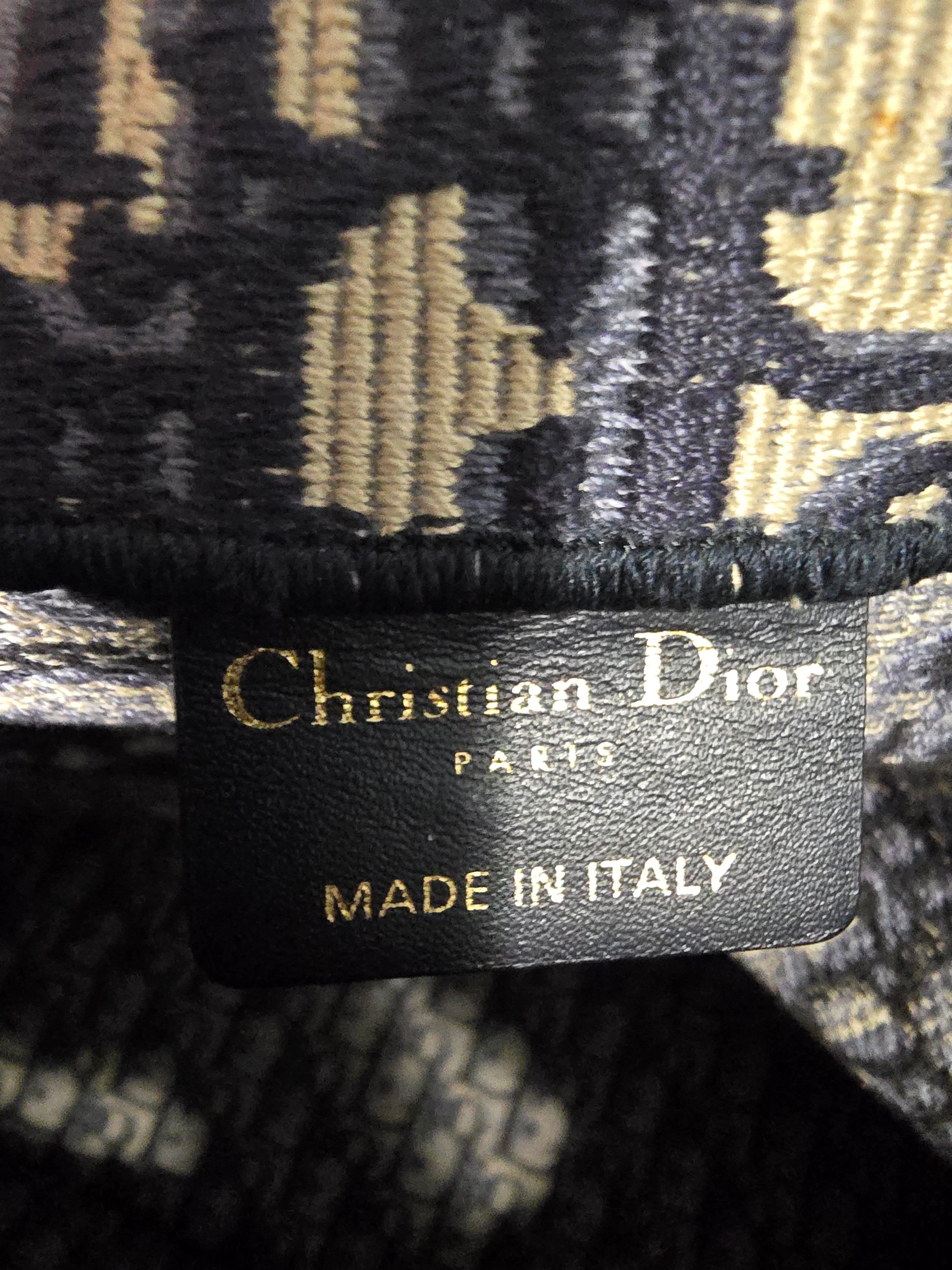 Christian Dior CD2 Book Tote Blue Oblique Canvas